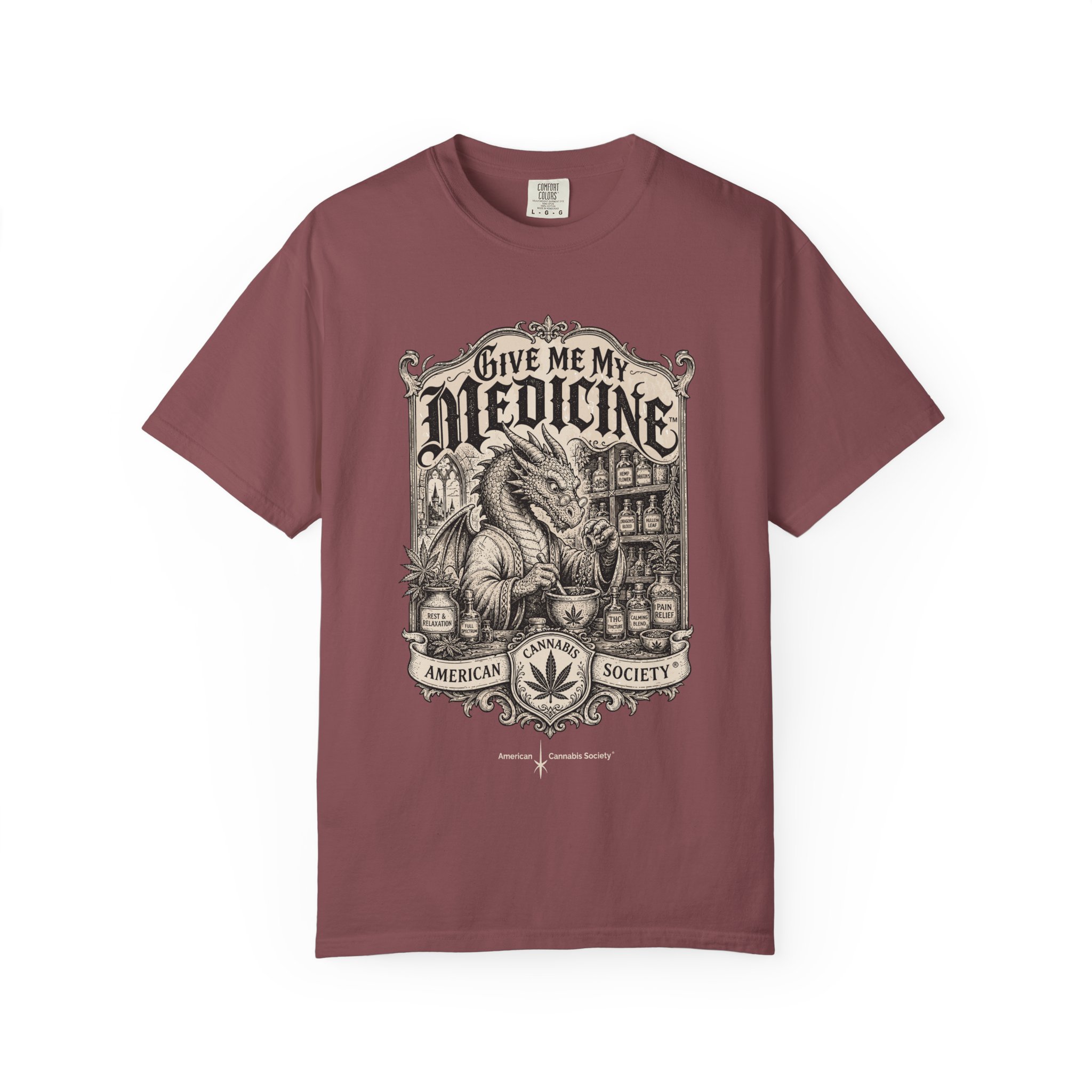 Give Me My Medicine™ T-Shirt — Vintage Cannabis Apothecary Graphic Tee - Image 13