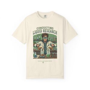 Conducting Liquid Research T-Shirt — Funny Science Lab Tee