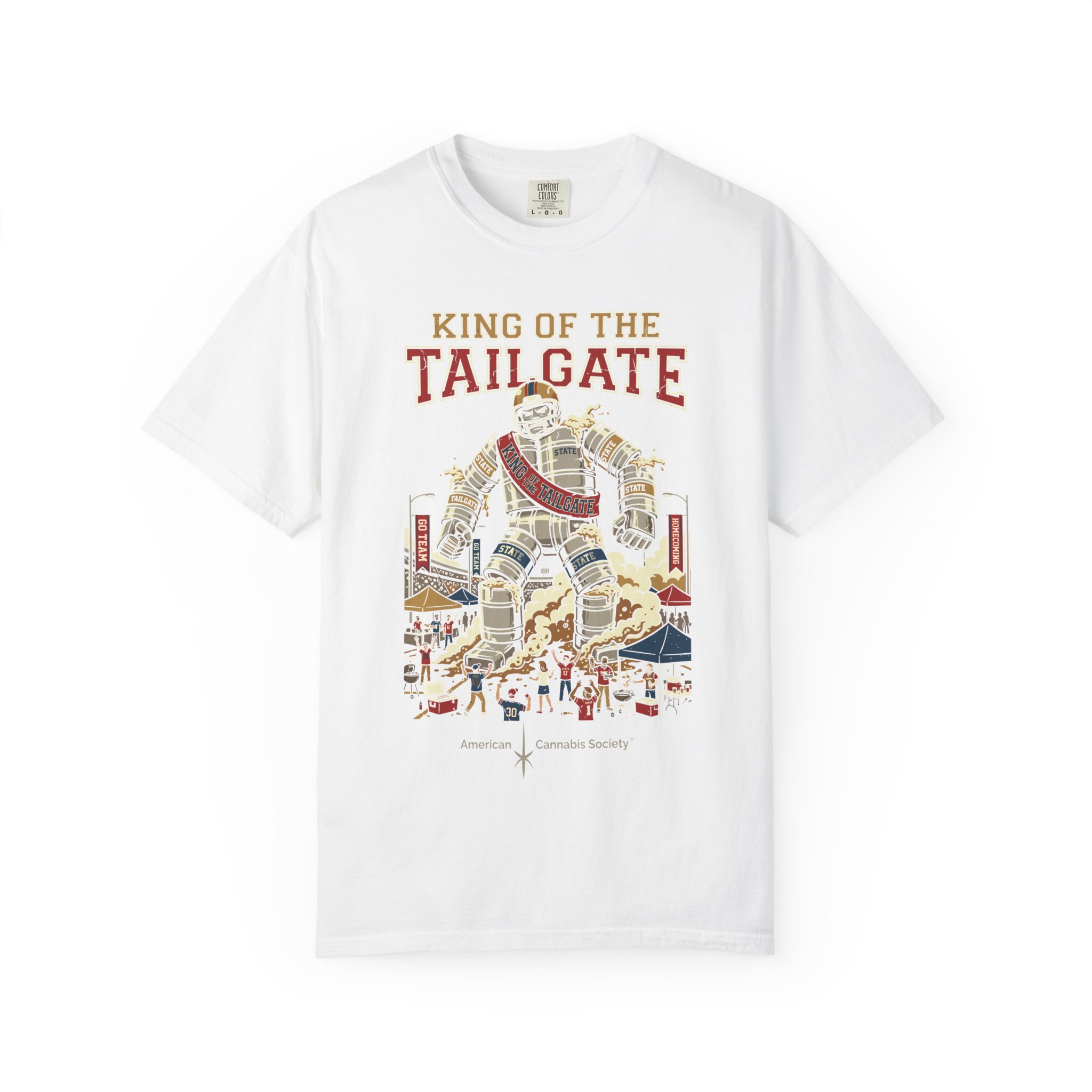 King of the Tailgate T-Shirt — College Football Tailgating Tee - Image 5
