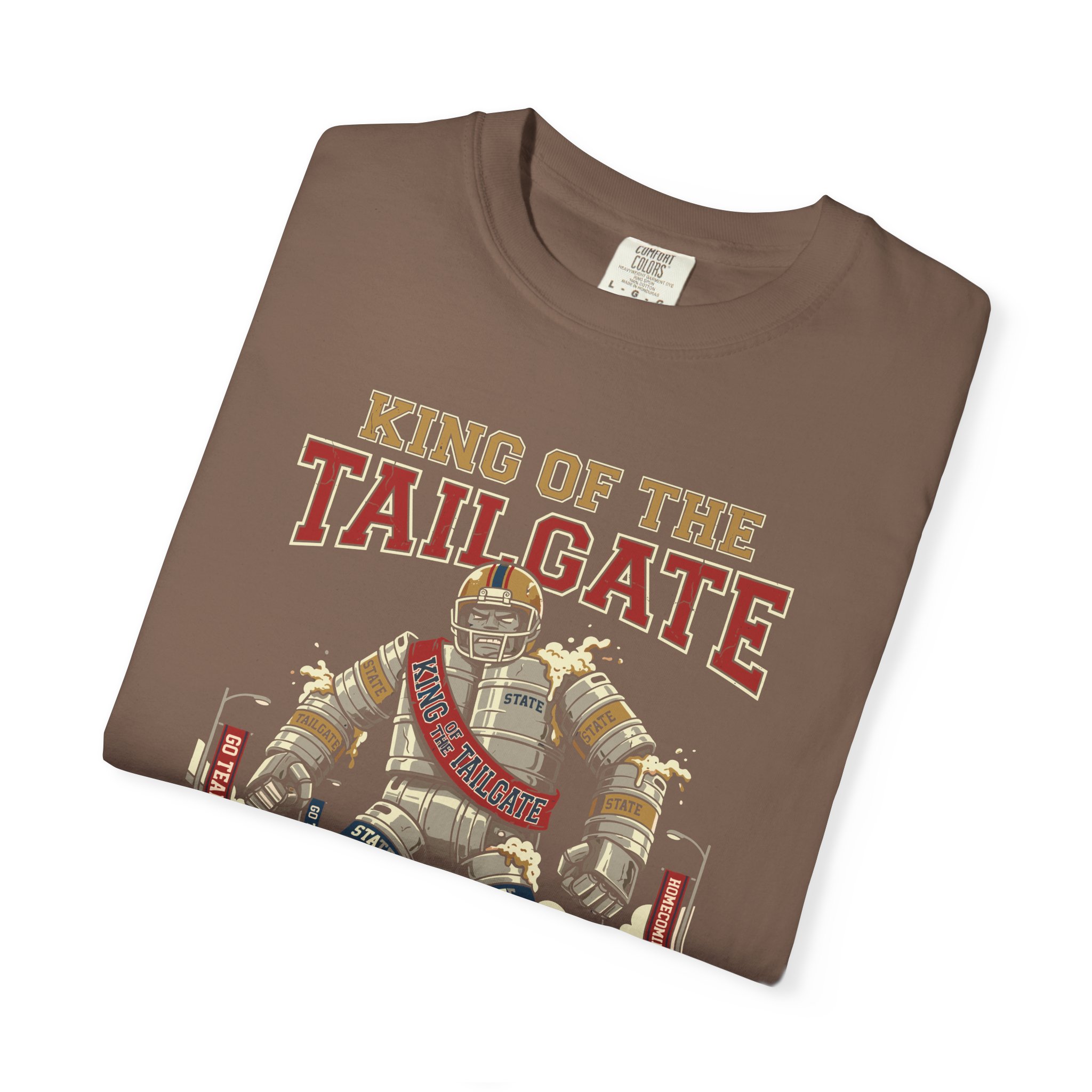 King of the Tailgate T-Shirt — College Football Tailgating Tee - Image 23