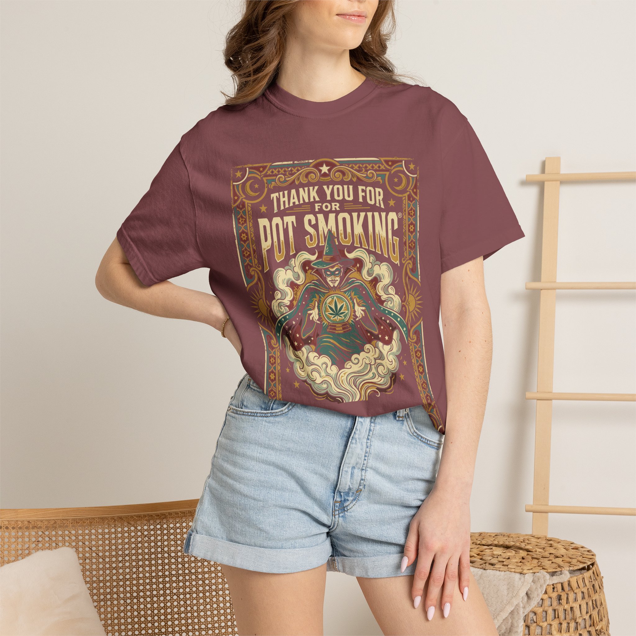 Thank You For Pot Smoking® Vintage Poster T-Shirt - Image 20