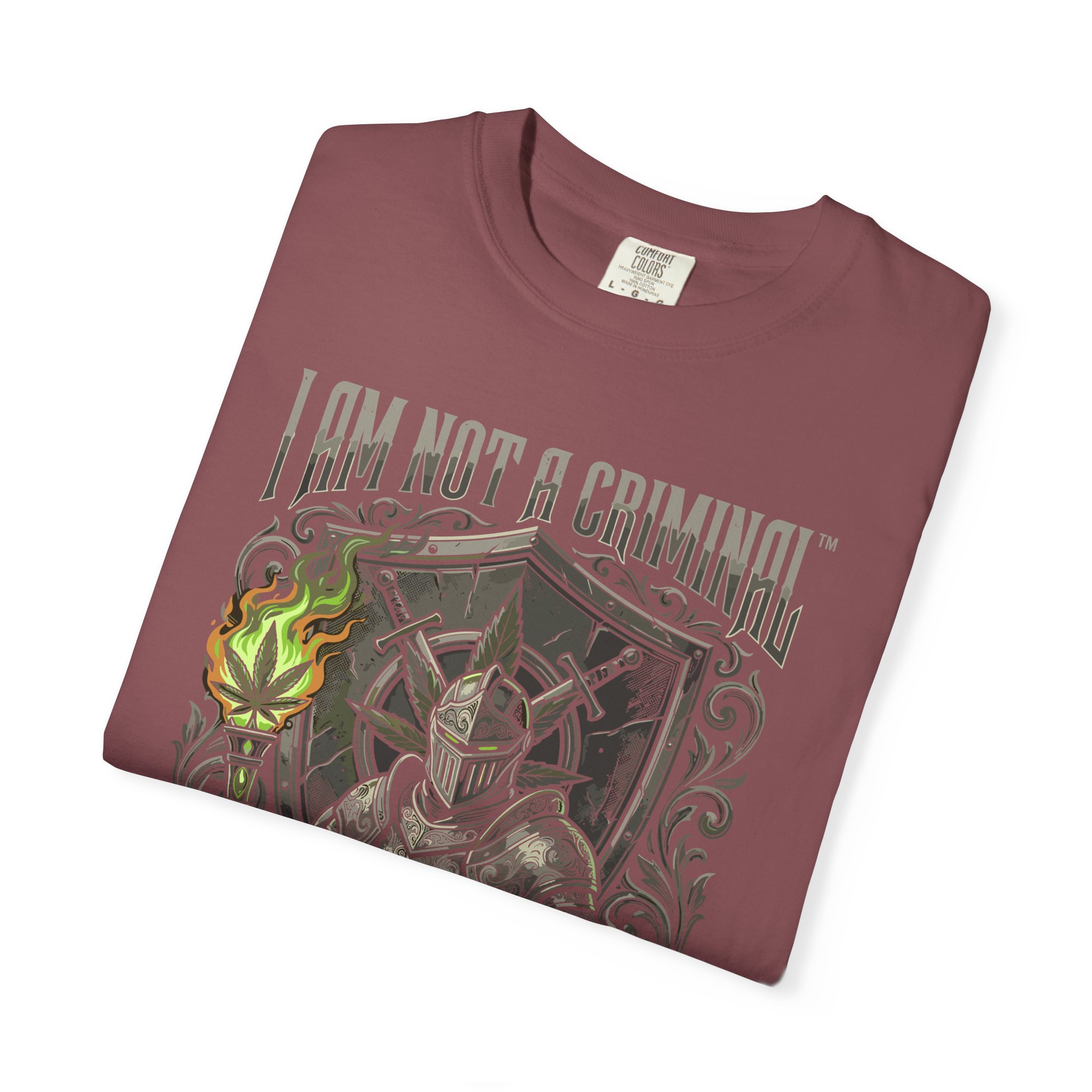 I Am Not a Criminal™ Fantasy T-Shirt — Dark Knight Mage Graphic Tee - Image 15
