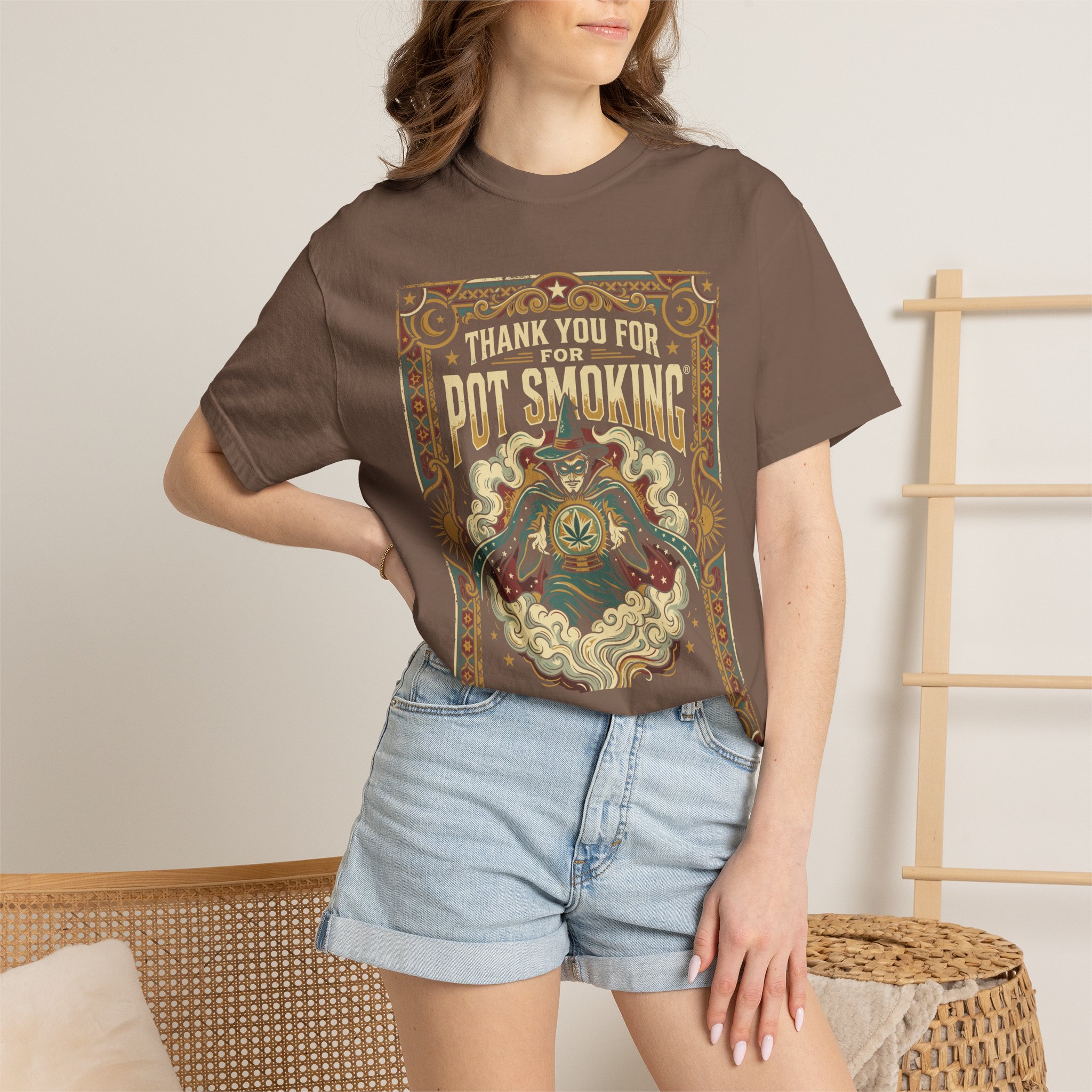 Thank You For Pot Smoking® Vintage Poster T-Shirt - Image 32