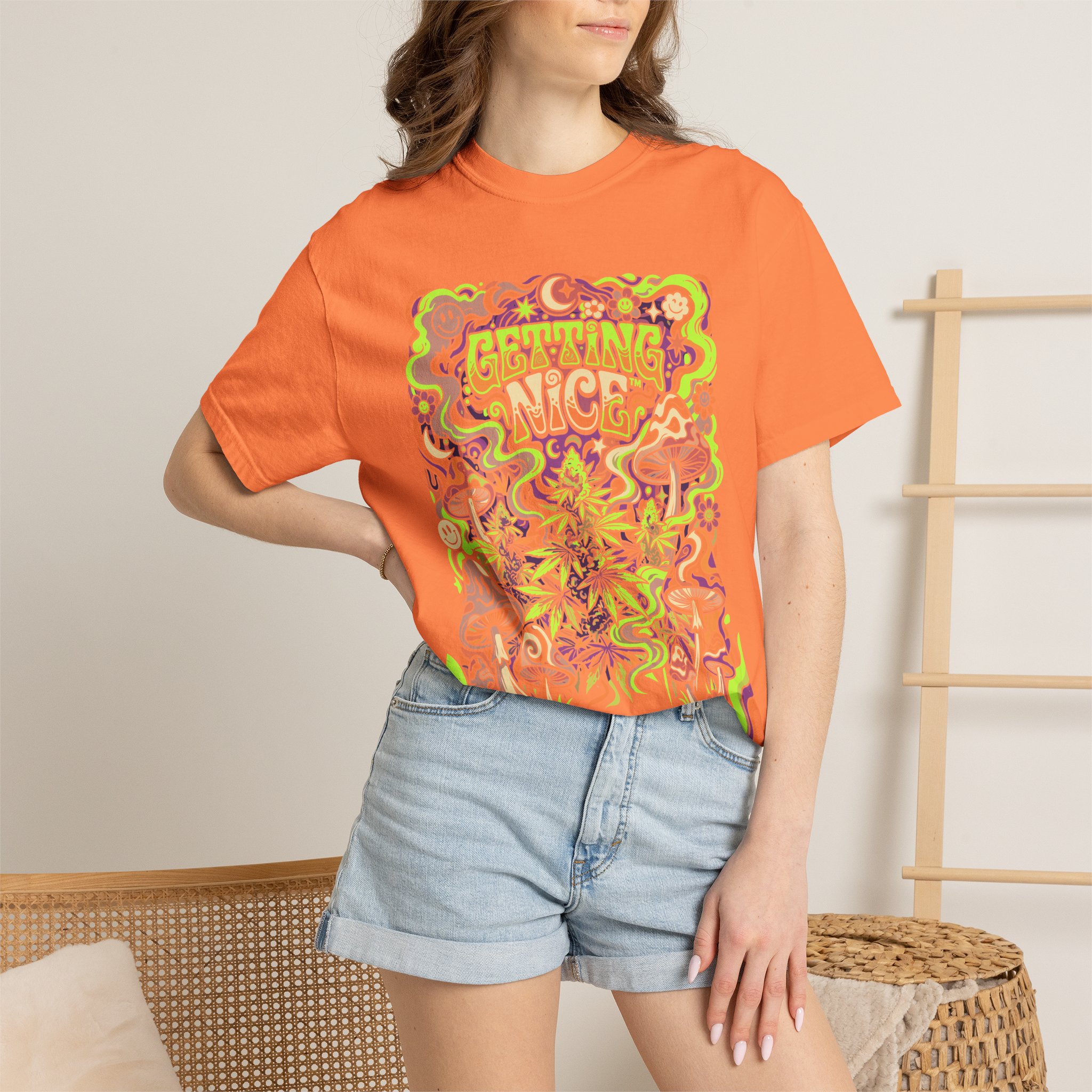 Getting Nice™ Psychedelic T-Shirt — Trippy Retro Graphic Tee - Image 8