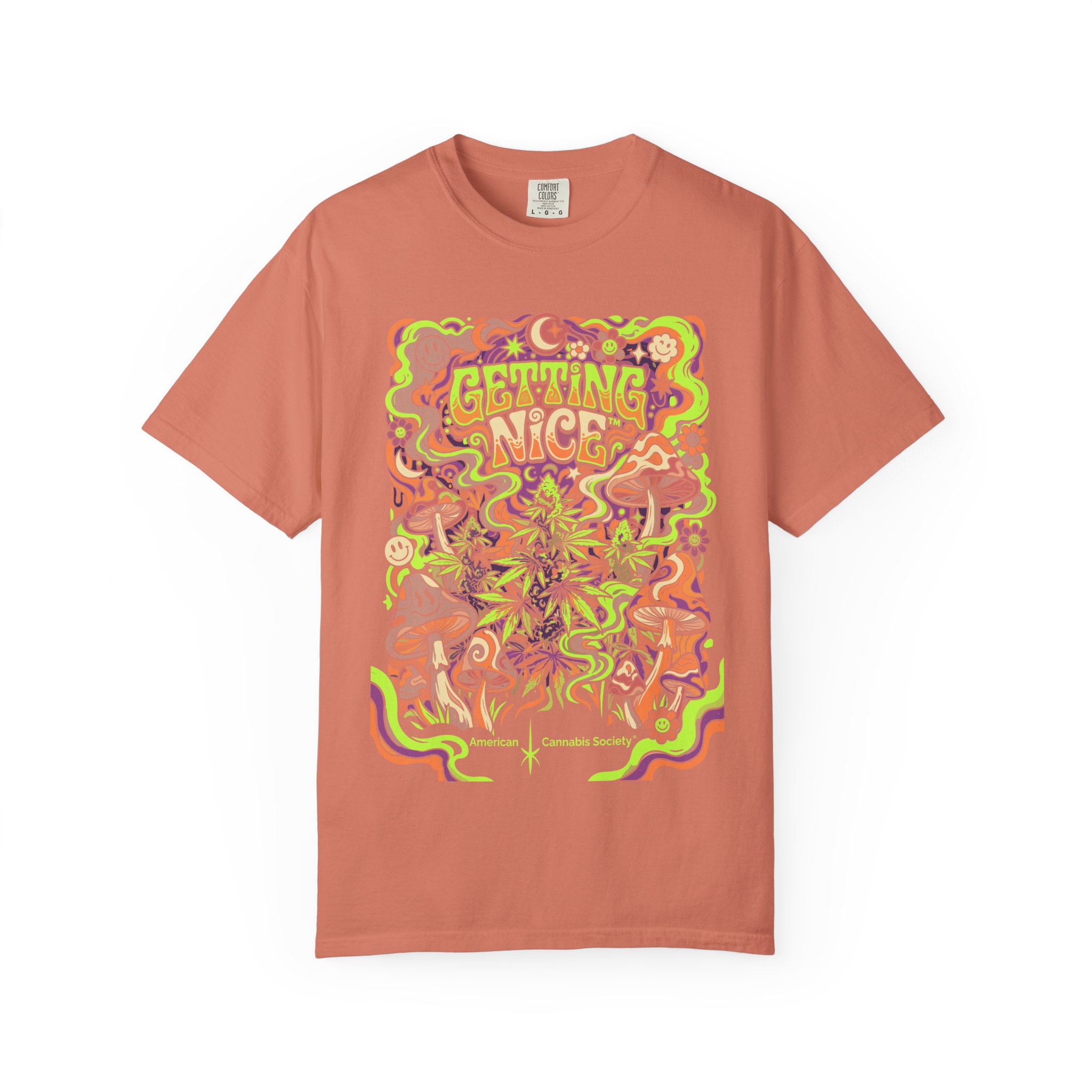 Getting Nice™ Psychedelic T-Shirt — Trippy Retro Graphic Tee - Image 9