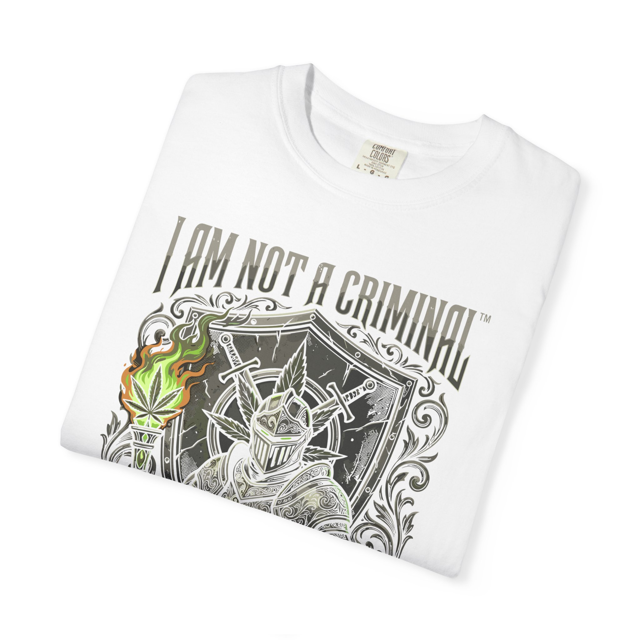I Am Not a Criminal™ Fantasy T-Shirt — Dark Knight Mage Graphic Tee - Image 7