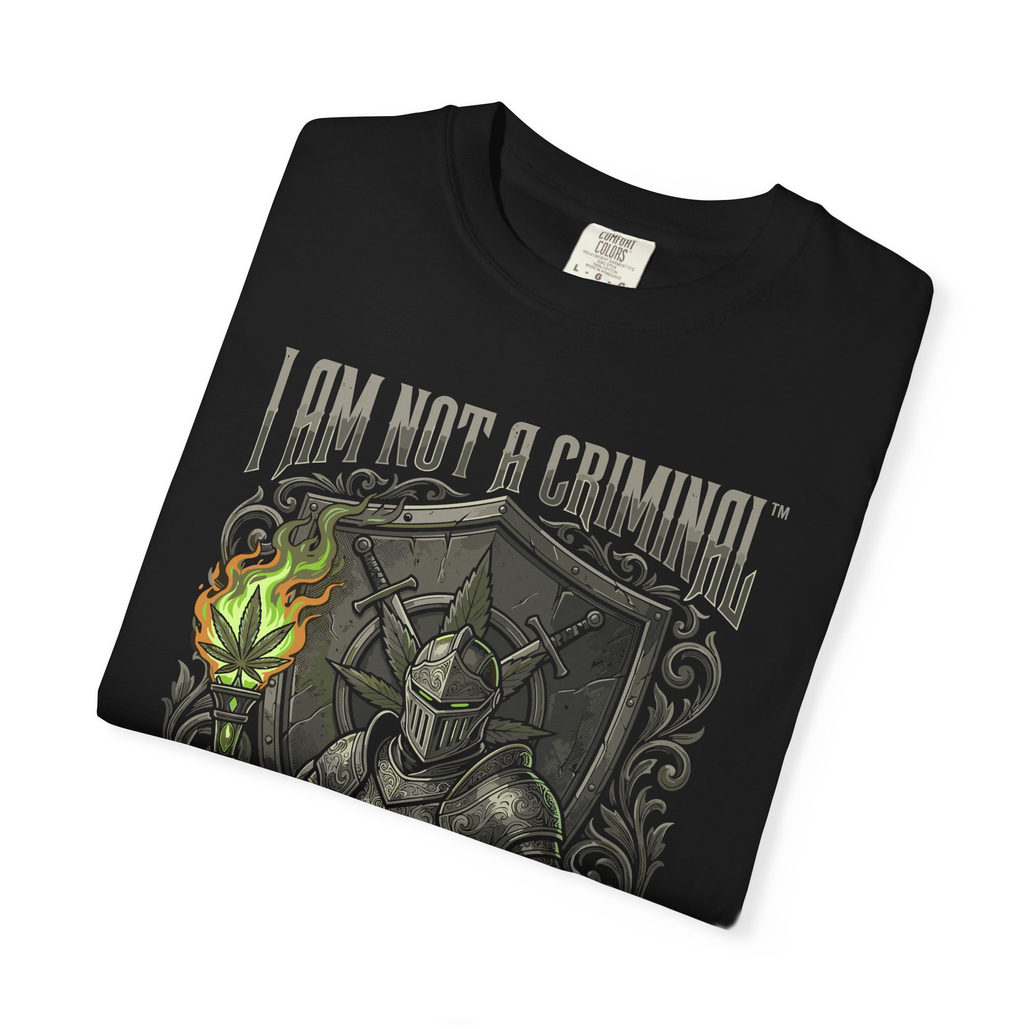 I Am Not a Criminal™ Fantasy T-Shirt — Dark Knight Mage Graphic Tee - Image 47