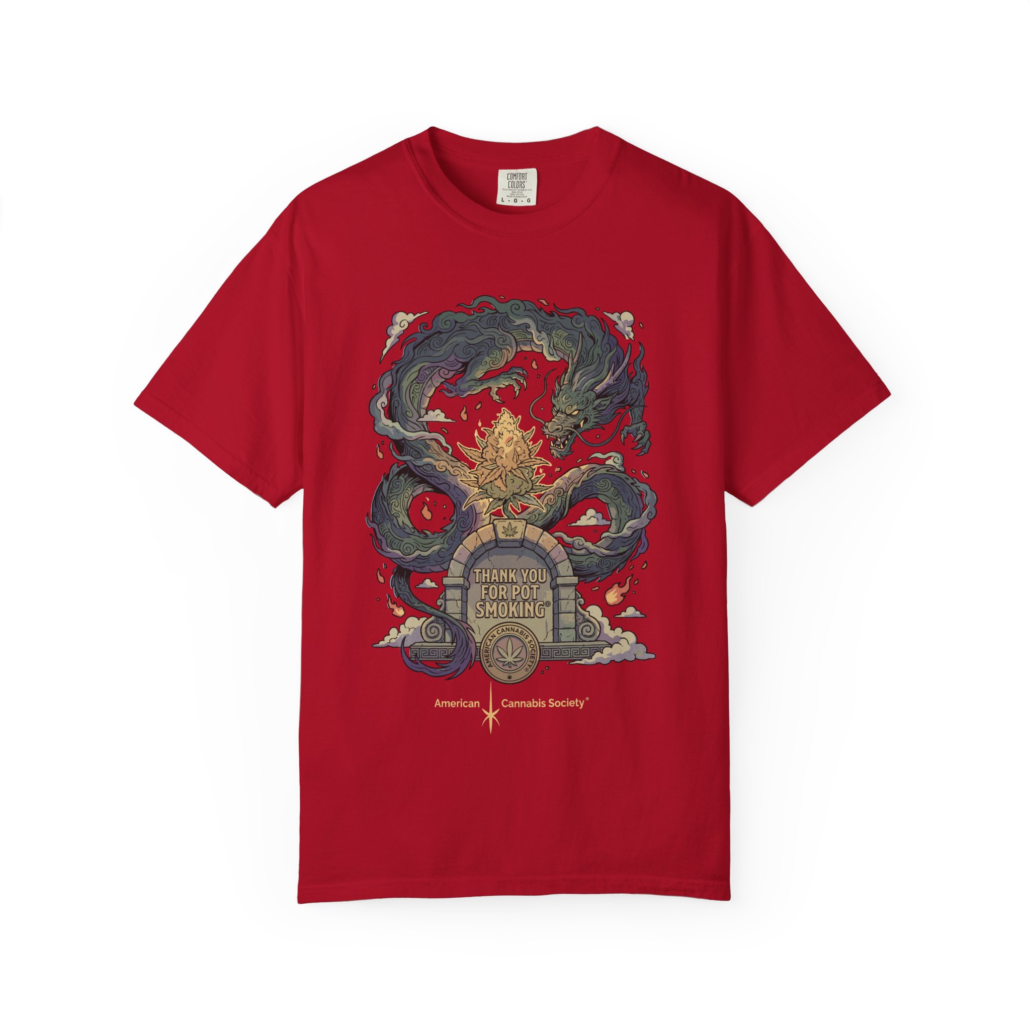 Thank You For Pot Smoking® T-Shirt — Vintage Kraken Gravestone Design (“Here Lies My Sanity”) - Image 57