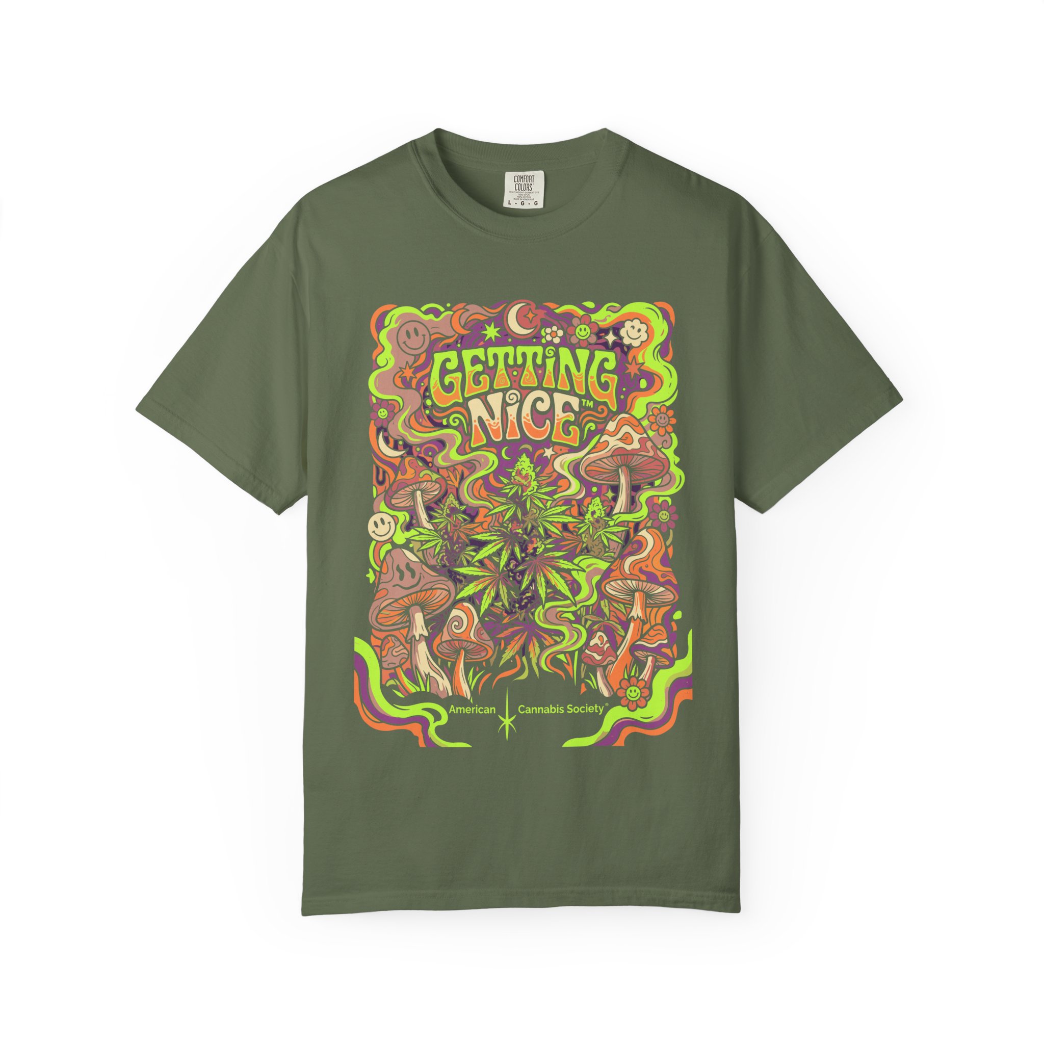 Getting Nice™ Psychedelic T-Shirt — Trippy Retro Graphic Tee - Image 33