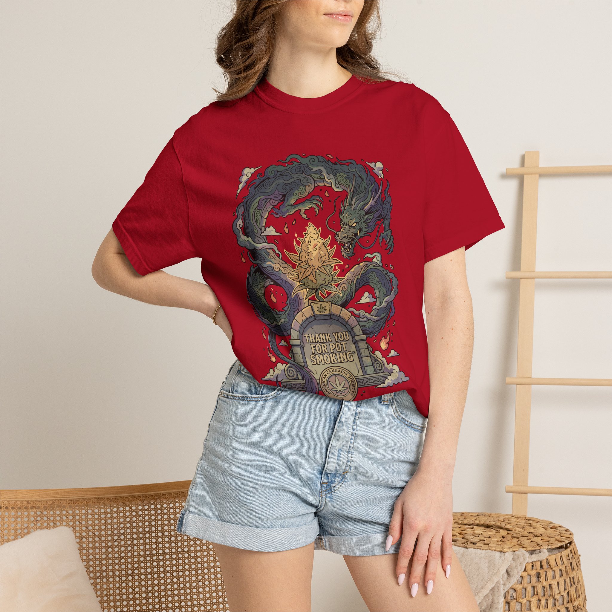 Thank You For Pot Smoking® T-Shirt — Vintage Kraken Gravestone Design (“Here Lies My Sanity”) - Image 60