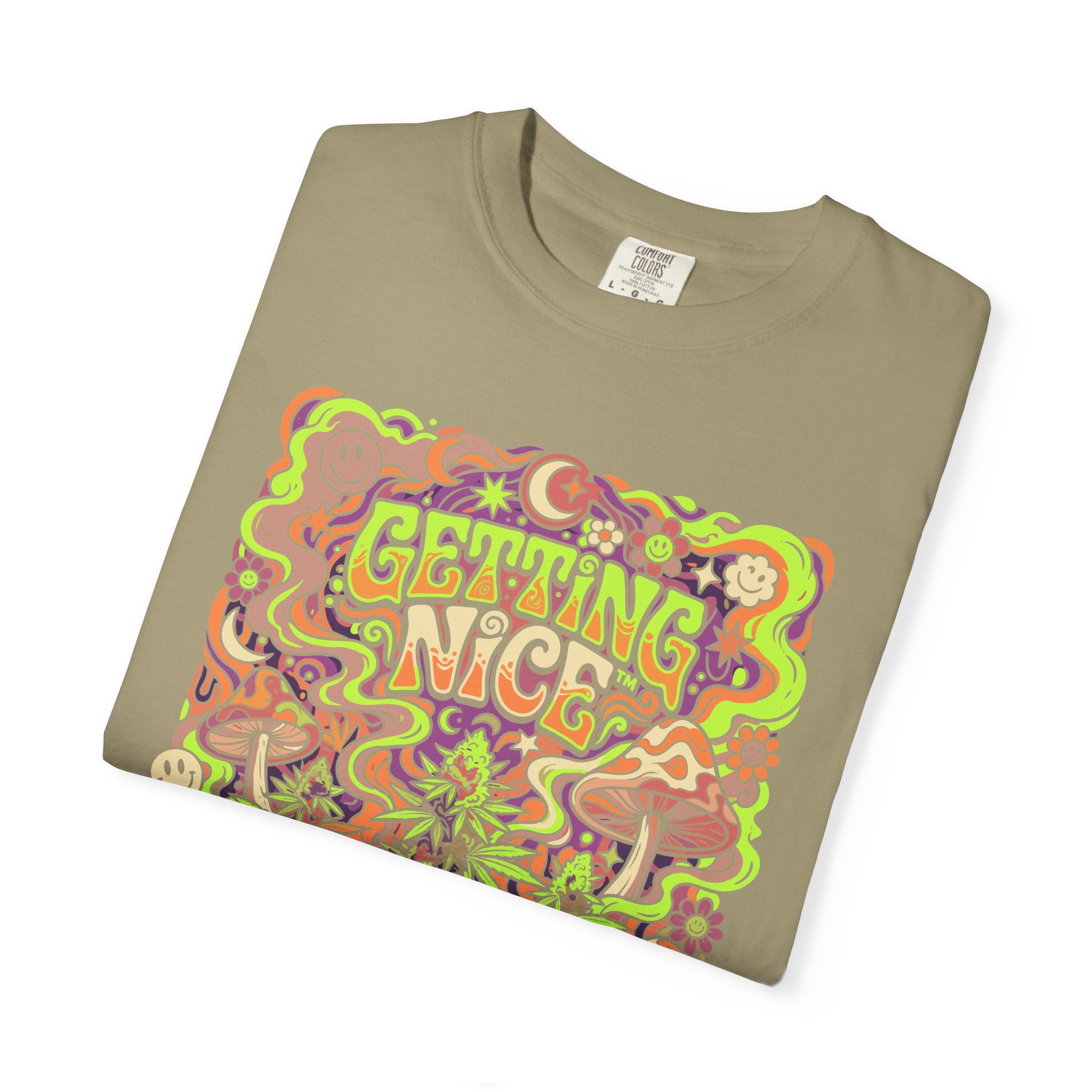 Getting Nice™ Psychedelic T-Shirt — Trippy Retro Graphic Tee - Image 23