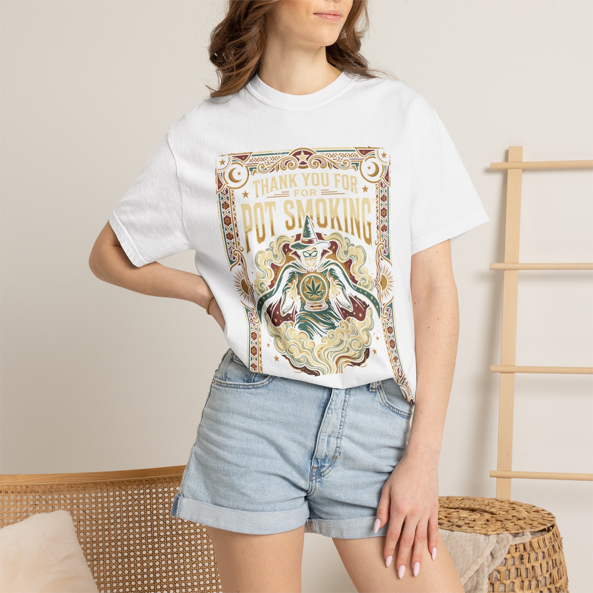 Thank You For Pot Smoking® Vintage Poster T-Shirt - Image 8