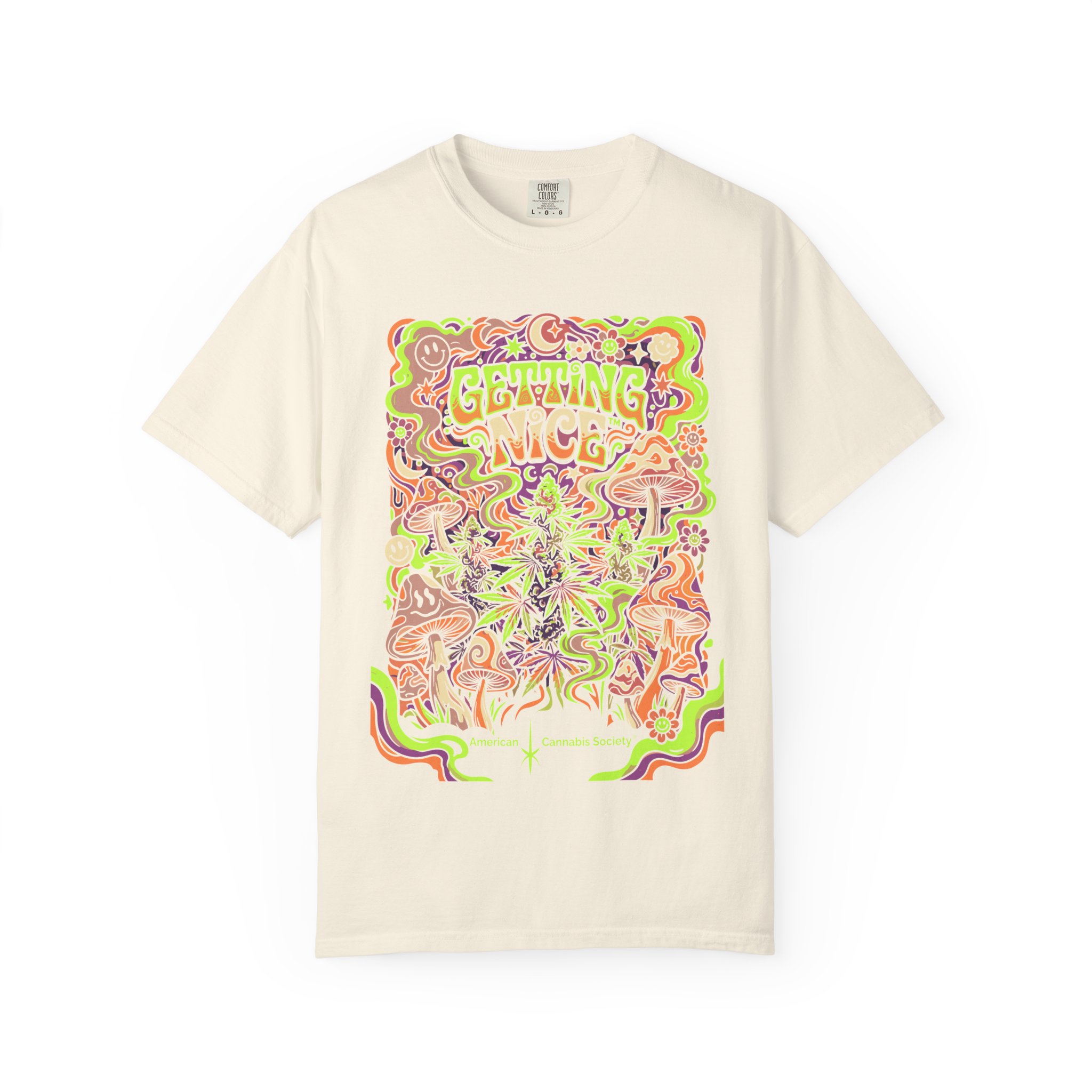 Getting Nice™ Psychedelic T-Shirt — Trippy Retro Graphic Tee - Image 17