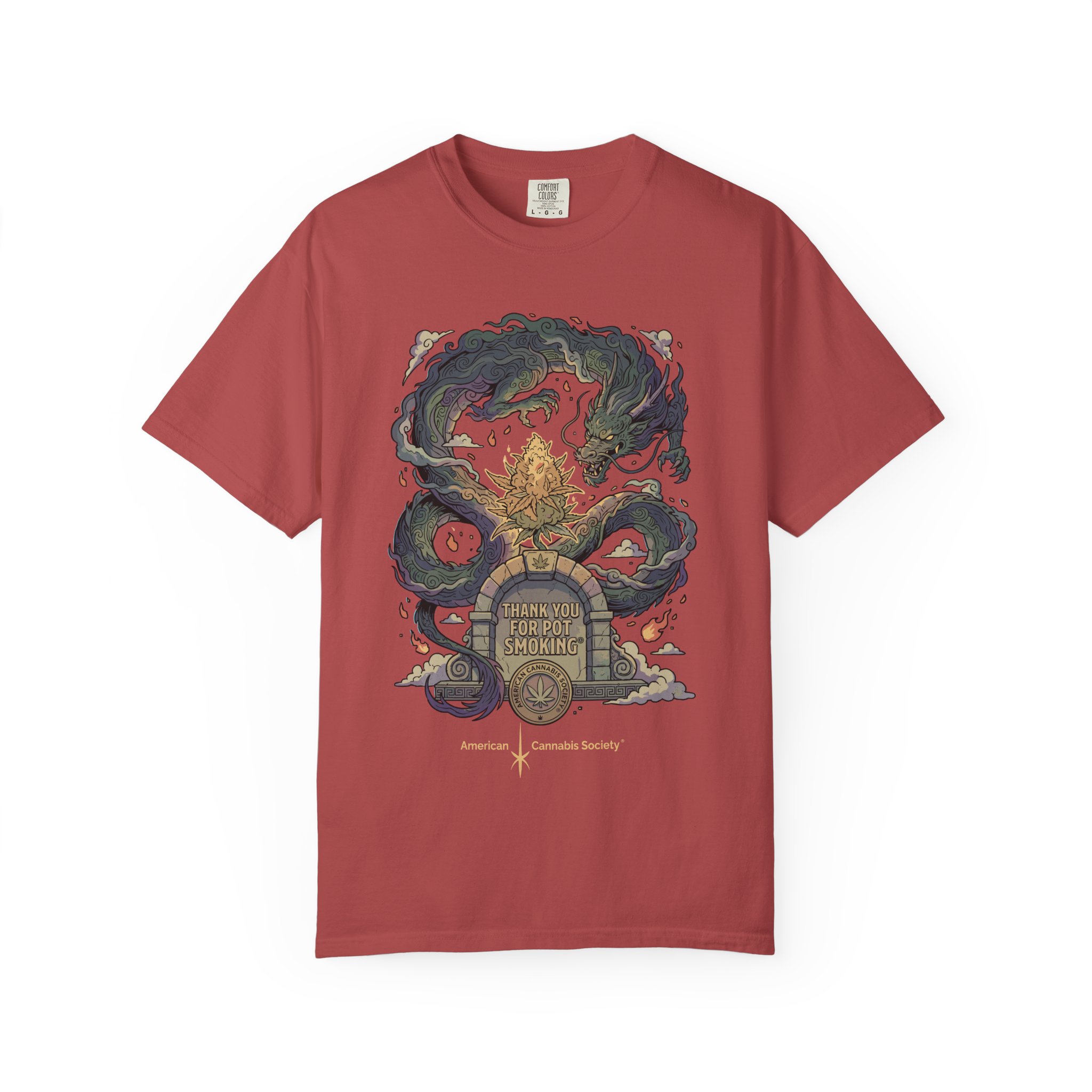 Thank You For Pot Smoking® T-Shirt — Vintage Kraken Gravestone Design (“Here Lies My Sanity”) - Image 53