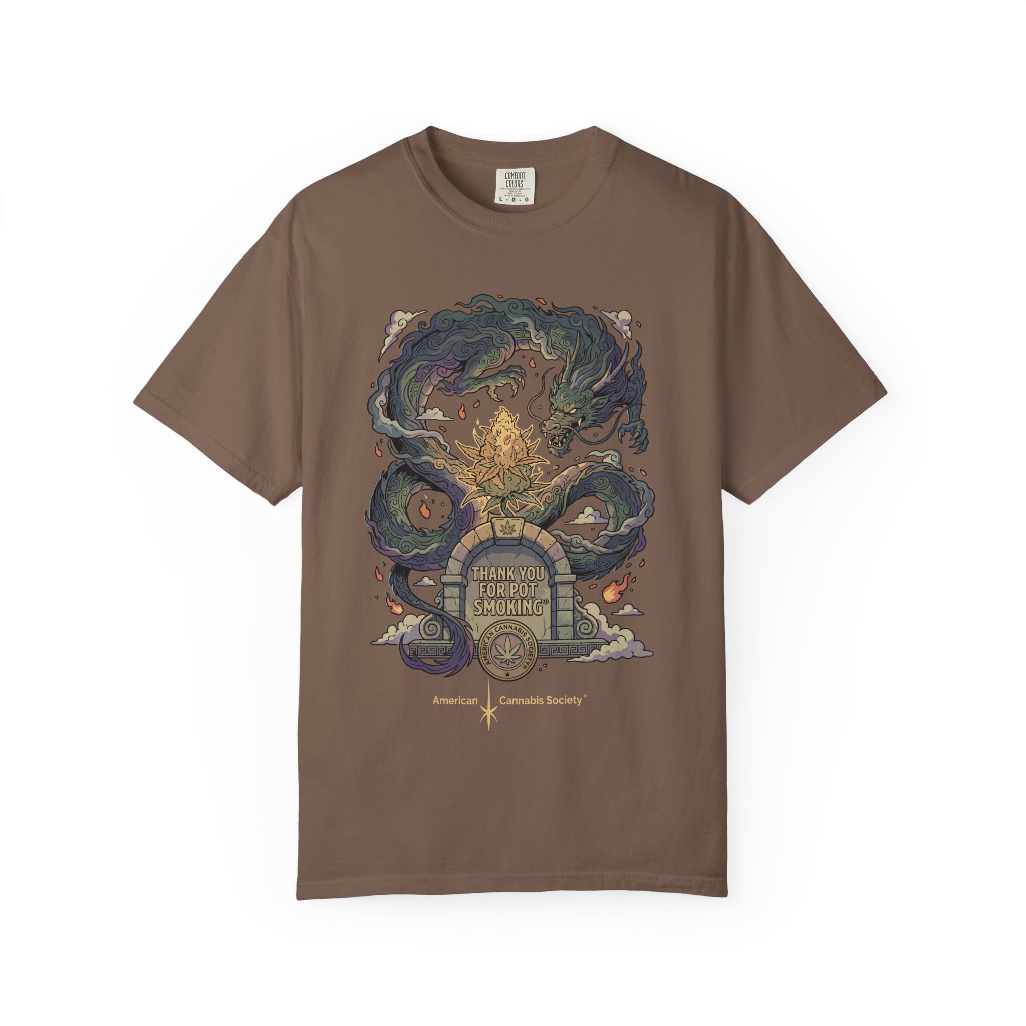Thank You For Pot Smoking® T-Shirt — Vintage Kraken Gravestone Design (“Here Lies My Sanity”) - Image 21