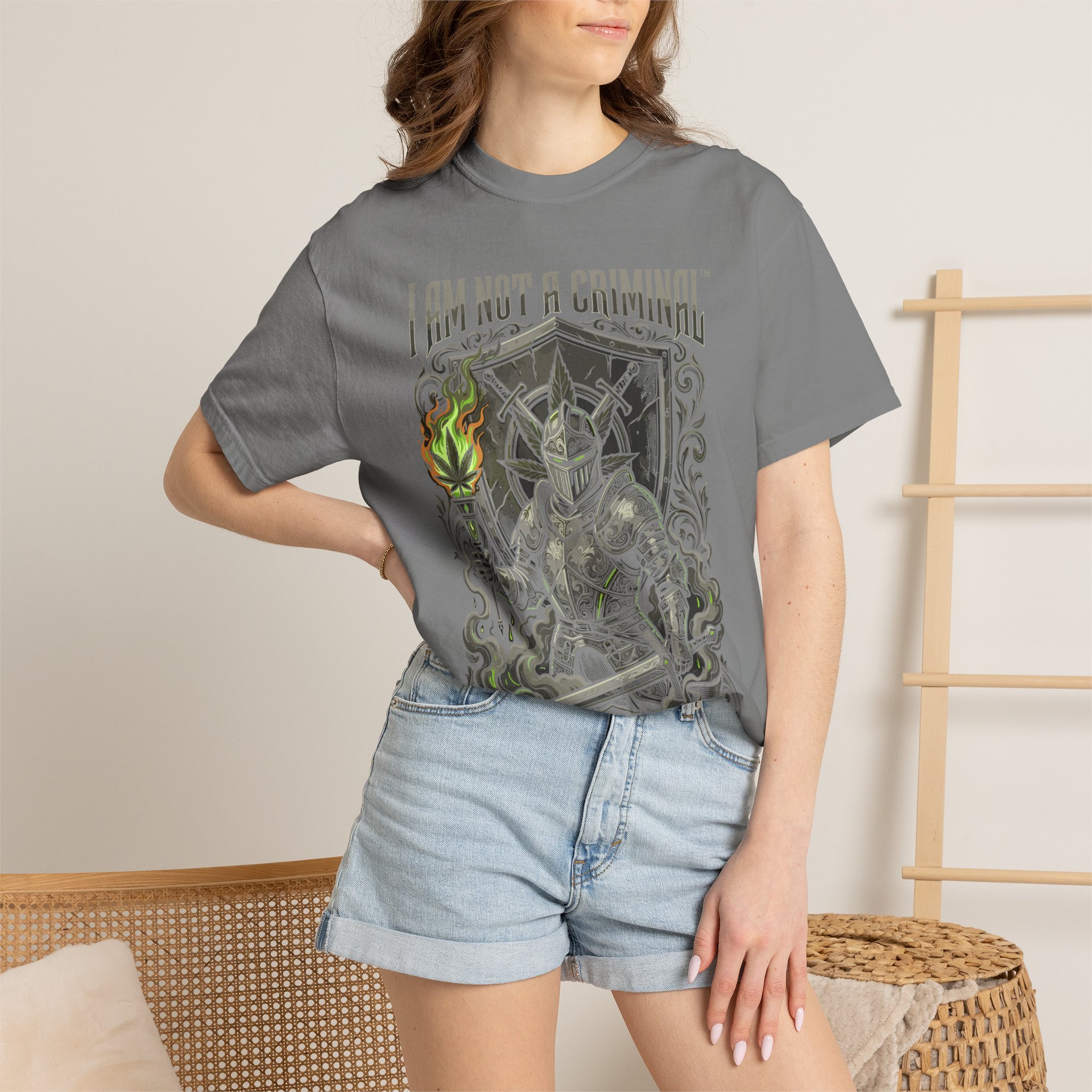I Am Not a Criminal™ Fantasy T-Shirt — Dark Knight Mage Graphic Tee - Image 28