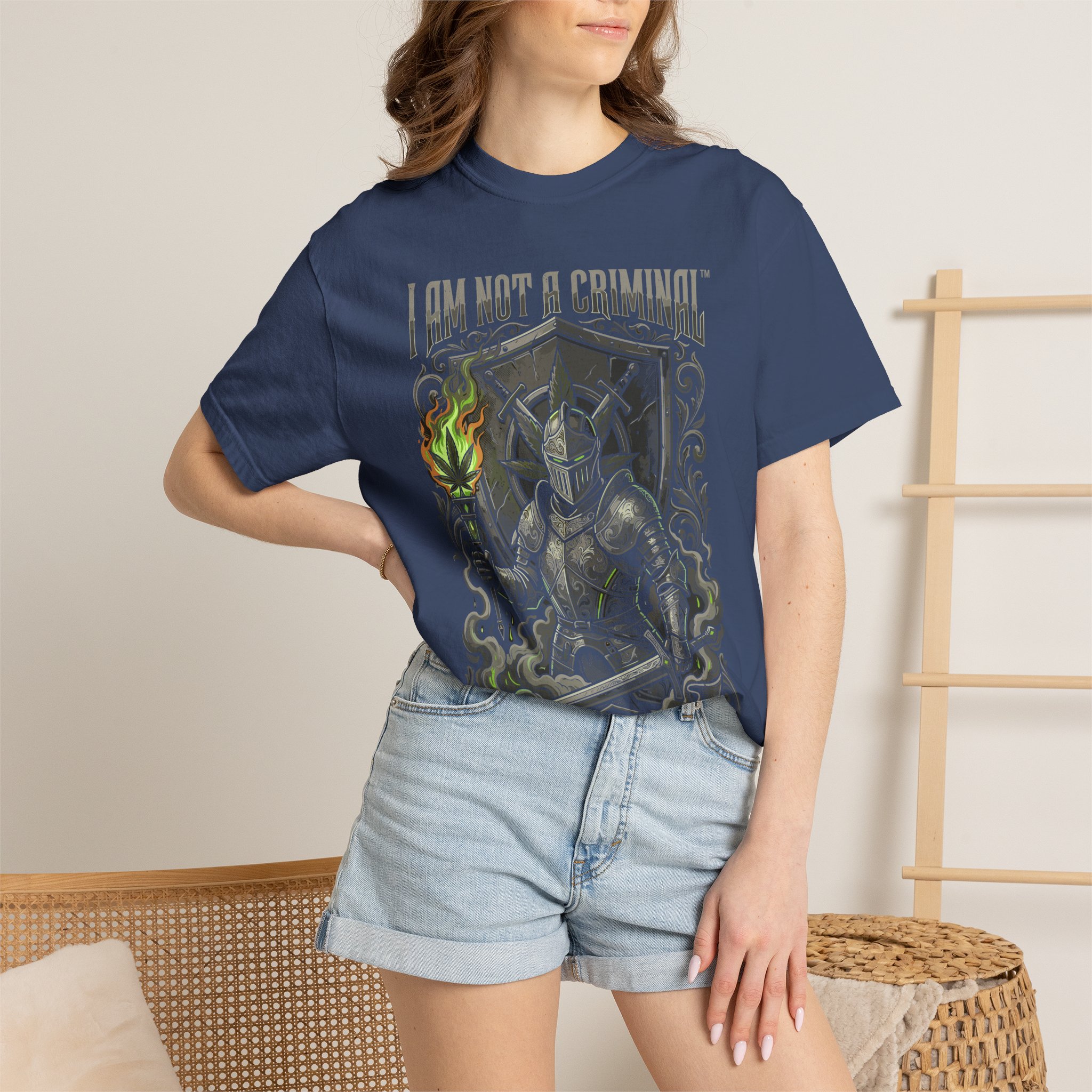 I Am Not a Criminal™ Fantasy T-Shirt — Dark Knight Mage Graphic Tee - Image 40
