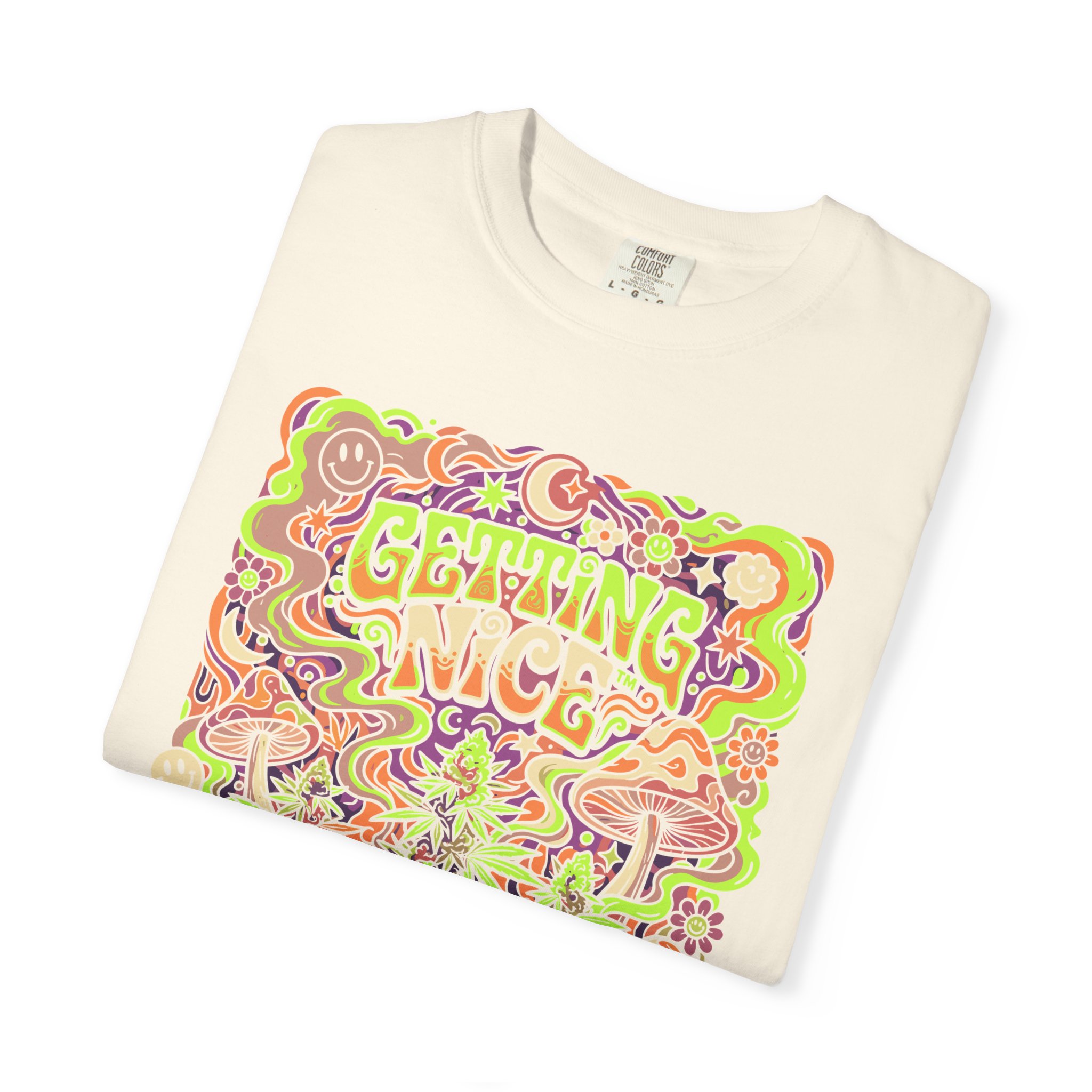 Getting Nice™ Psychedelic T-Shirt — Trippy Retro Graphic Tee - Image 19