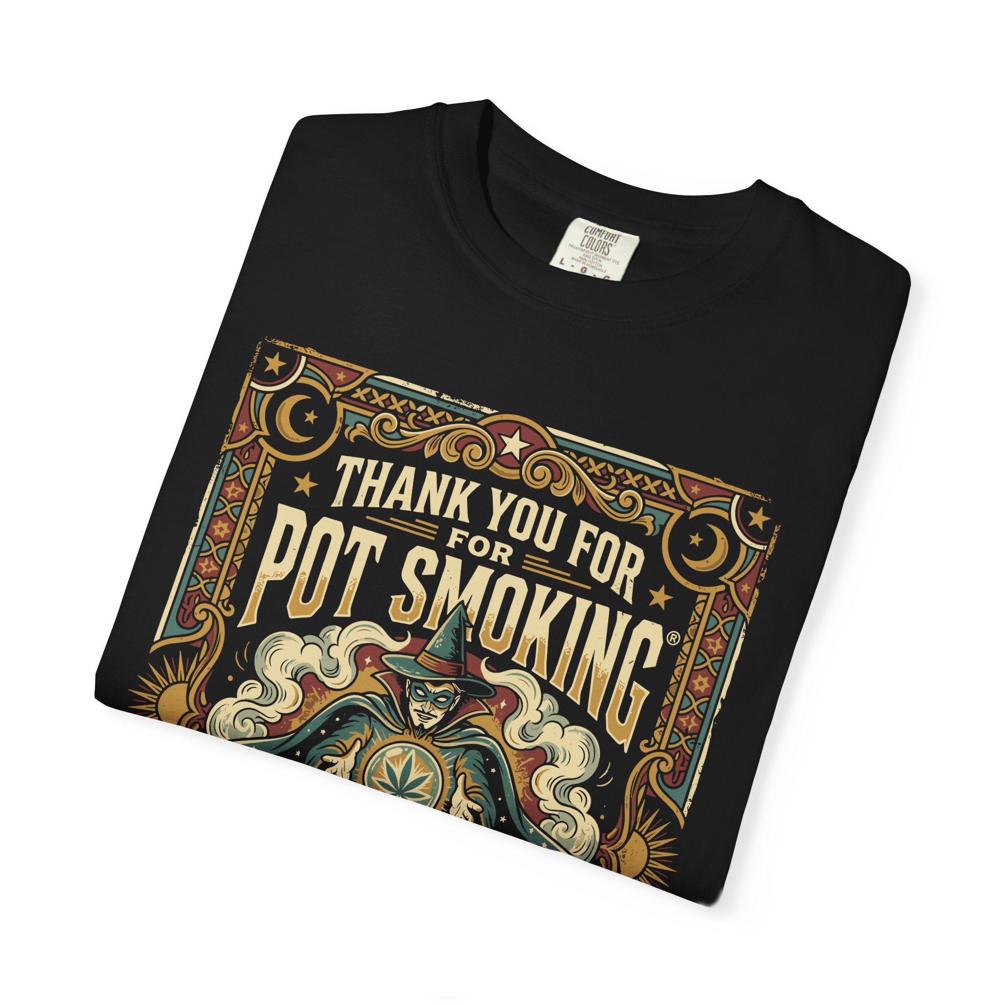 Thank You For Pot Smoking® Vintage Poster T-Shirt - Image 51
