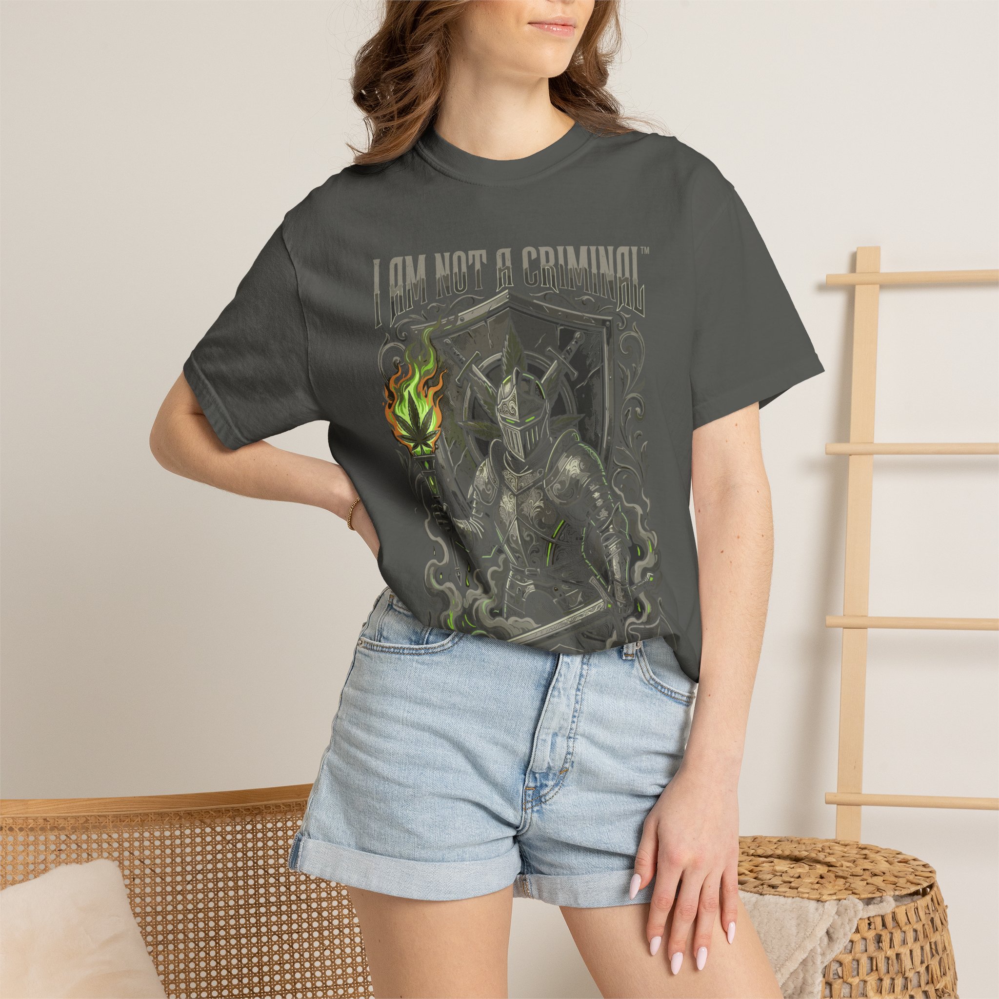 I Am Not a Criminal™ Fantasy T-Shirt — Dark Knight Mage Graphic Tee - Image 24
