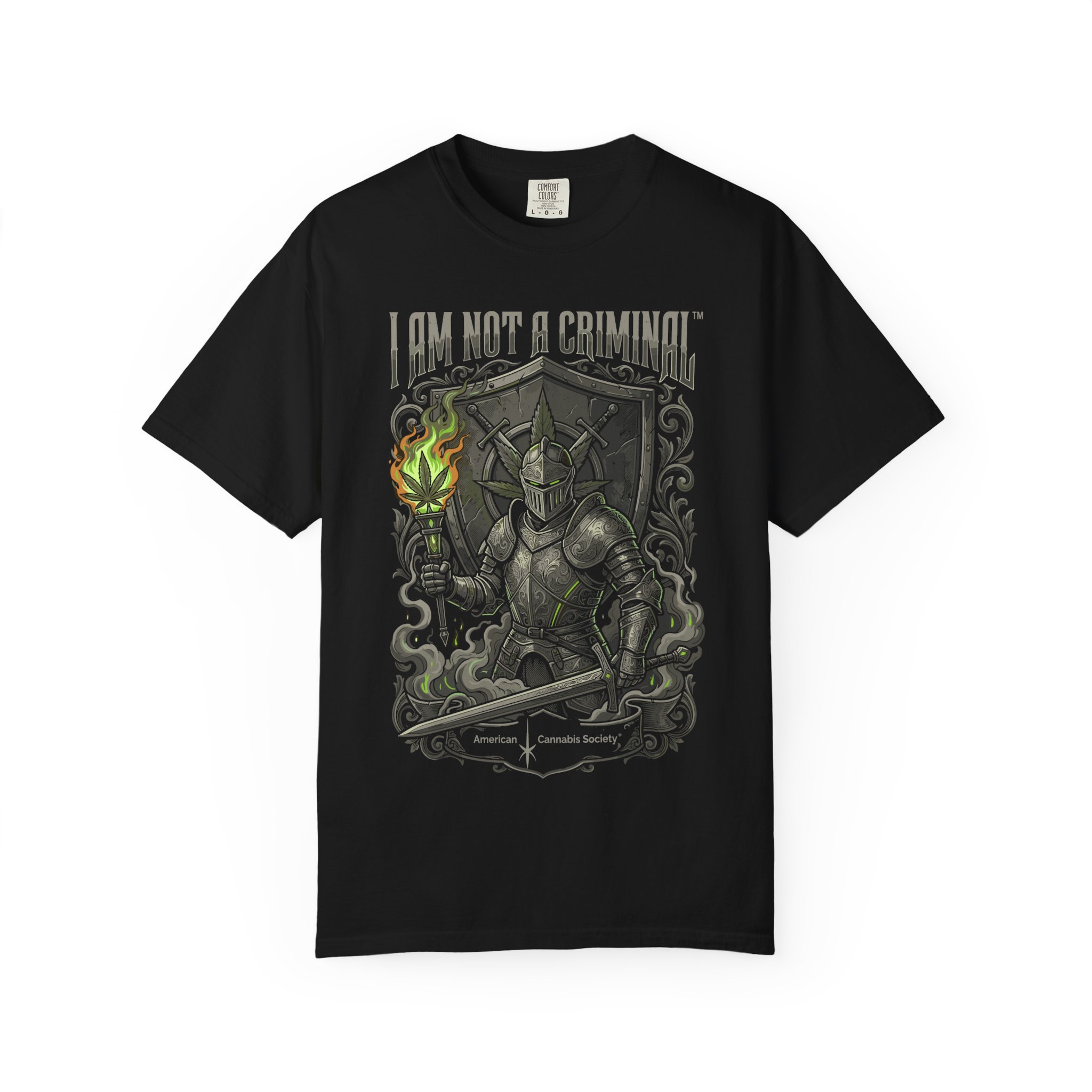 I Am Not a Criminal™ Fantasy T-Shirt — Dark Knight Mage Graphic Tee - Image 45