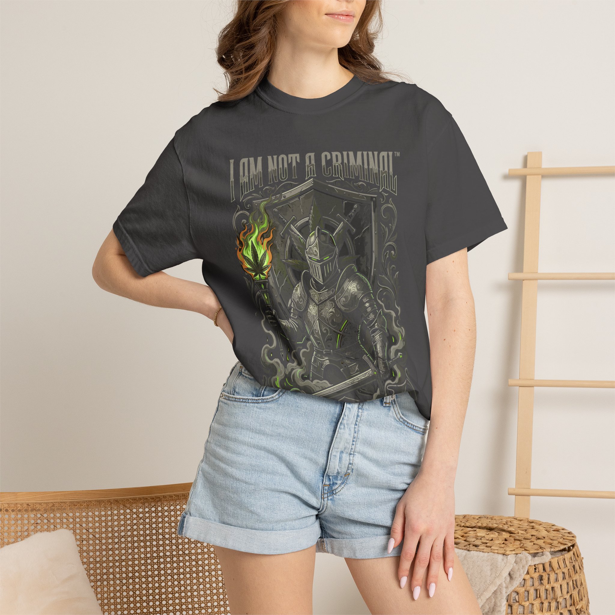 I Am Not a Criminal™ Fantasy T-Shirt — Dark Knight Mage Graphic Tee - Image 44