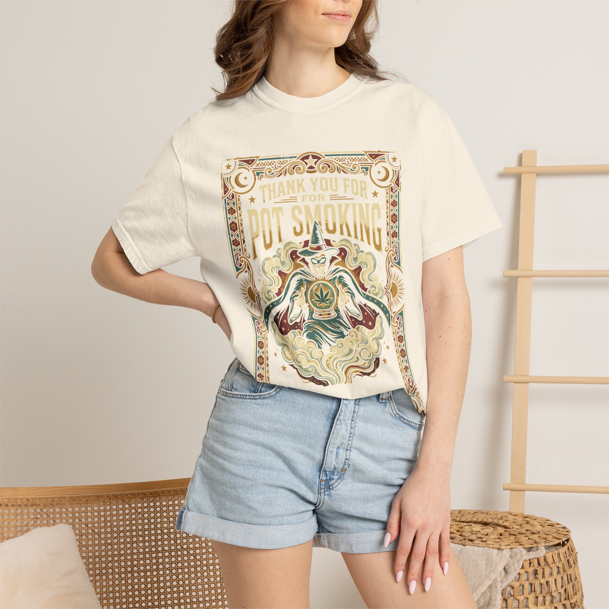 Thank You For Pot Smoking® Vintage Poster T-Shirt - Image 24
