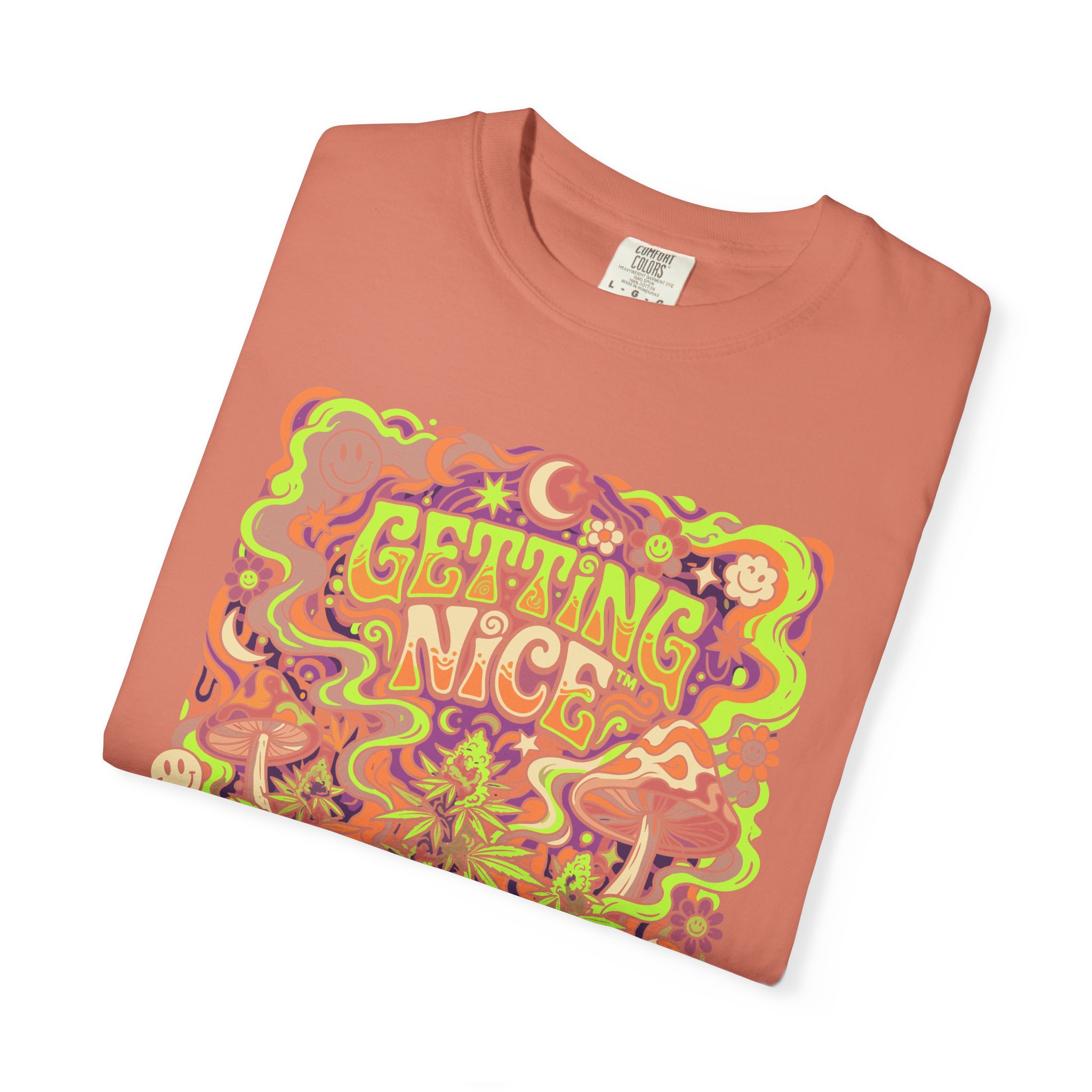 Getting Nice™ Psychedelic T-Shirt — Trippy Retro Graphic Tee - Image 11