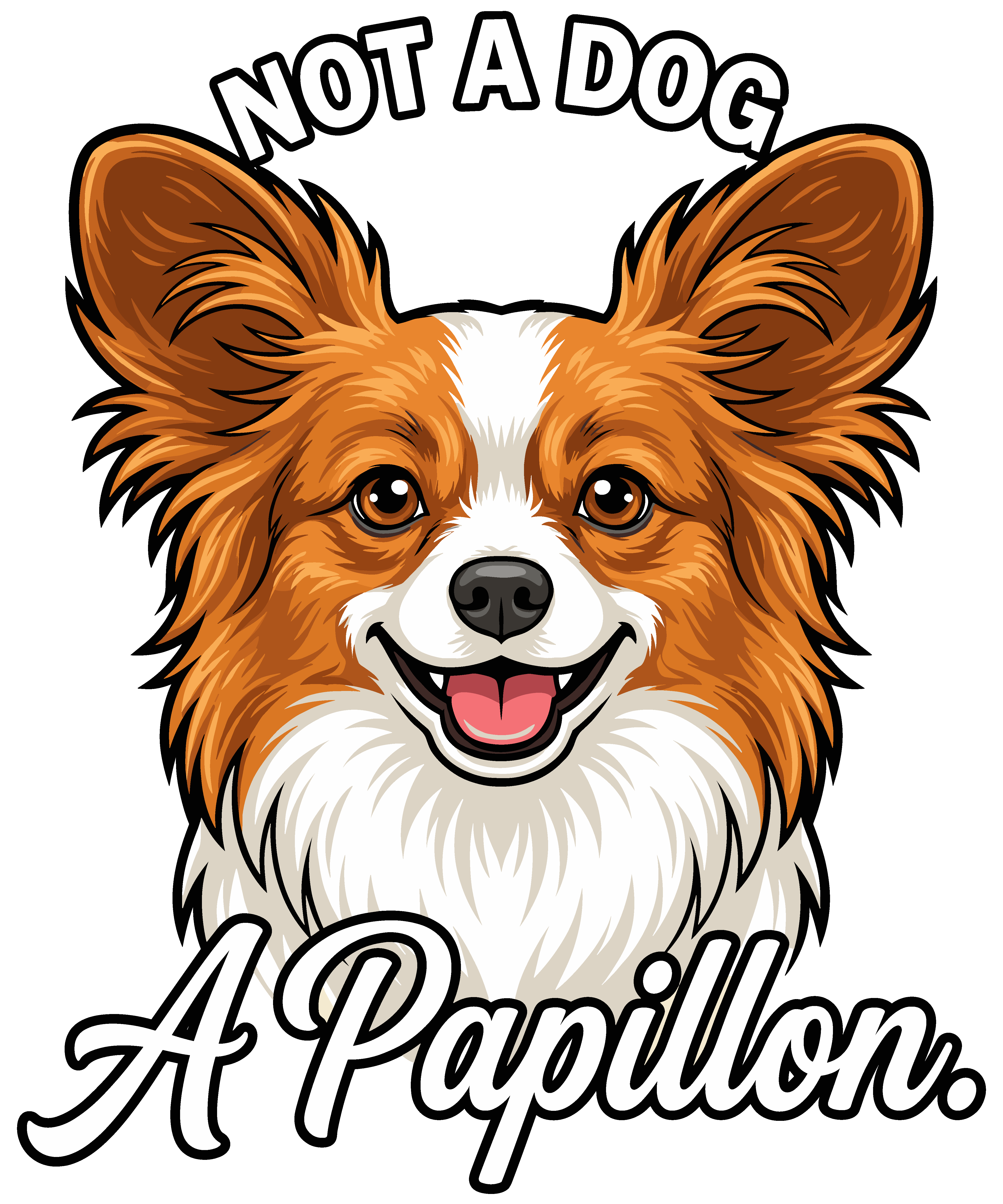 Not A Dog A Papillon graphic tee apparel from the THC Factor line by GreenRX