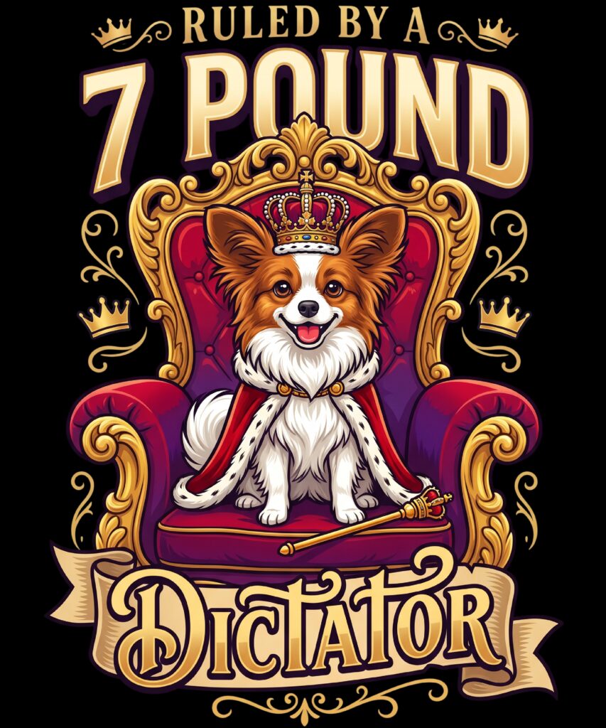 Spidey & MJ apparel line inspired 7 Pound Dictator Papillon dog tee available at THC Factor by GreenRX
