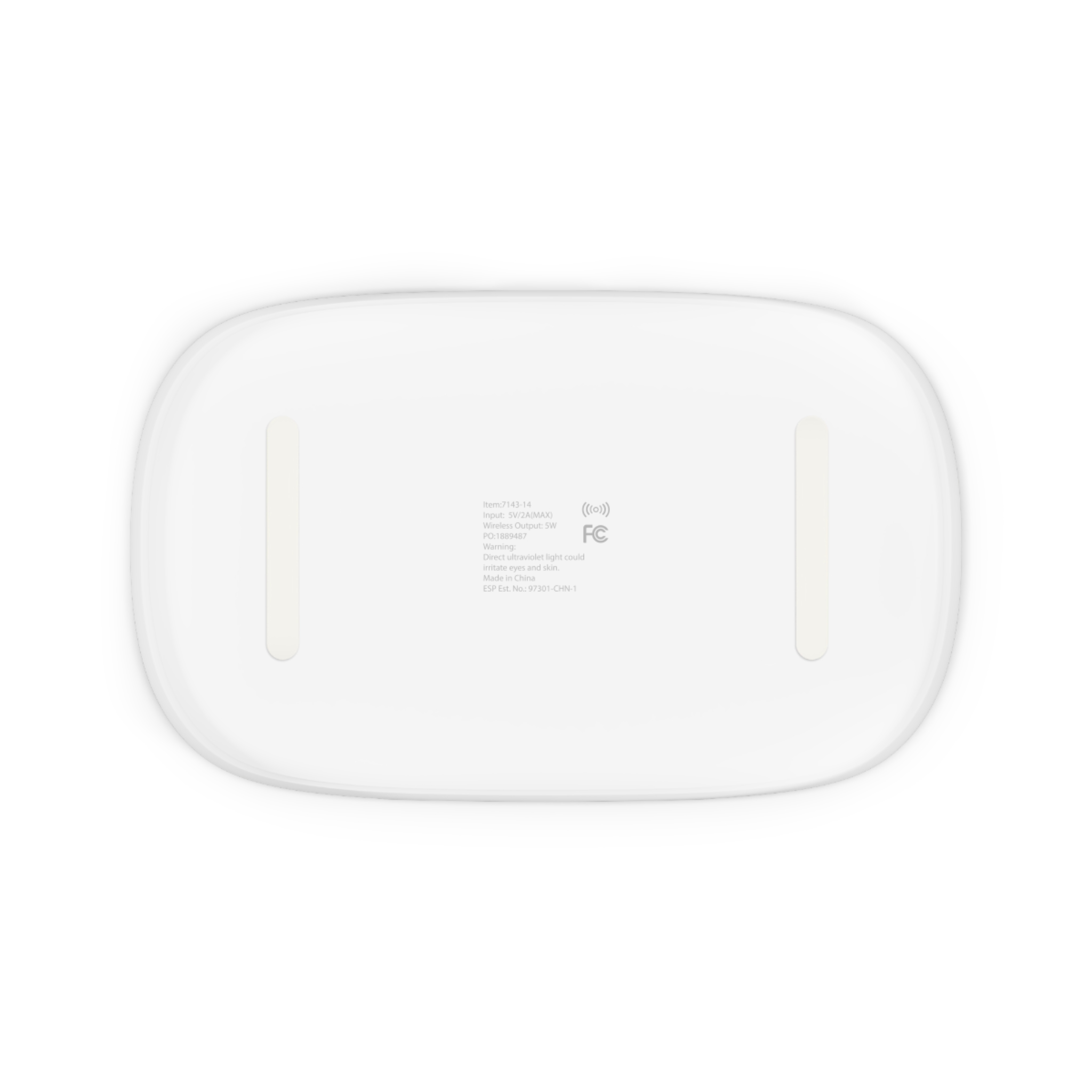 Give Me My Medicine™ UV Phone Sanitizer and Wireless Charger – White – view 2