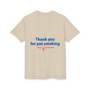 Thank You For Pot Smoking® Classic Blend Tee – Sand