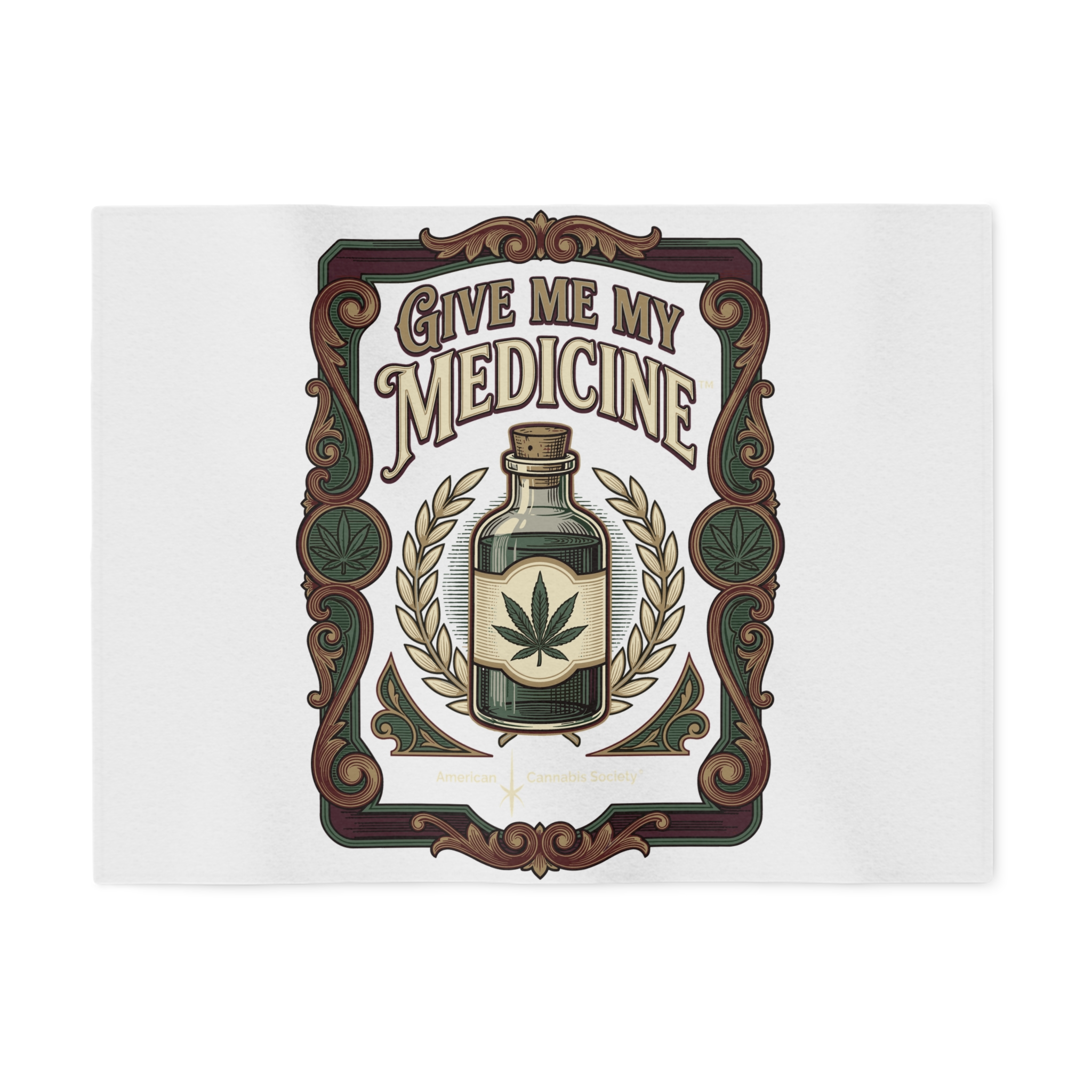 Give Me My Medicine Sweatshirt Blanket – 80" × 60"