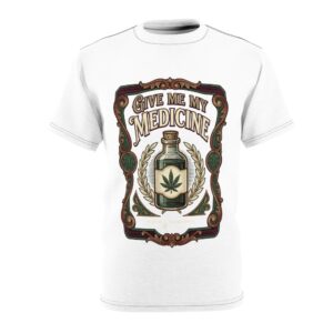 Give Me My Medicine™ Unisex Cut & Sew Tee – Black Stitching