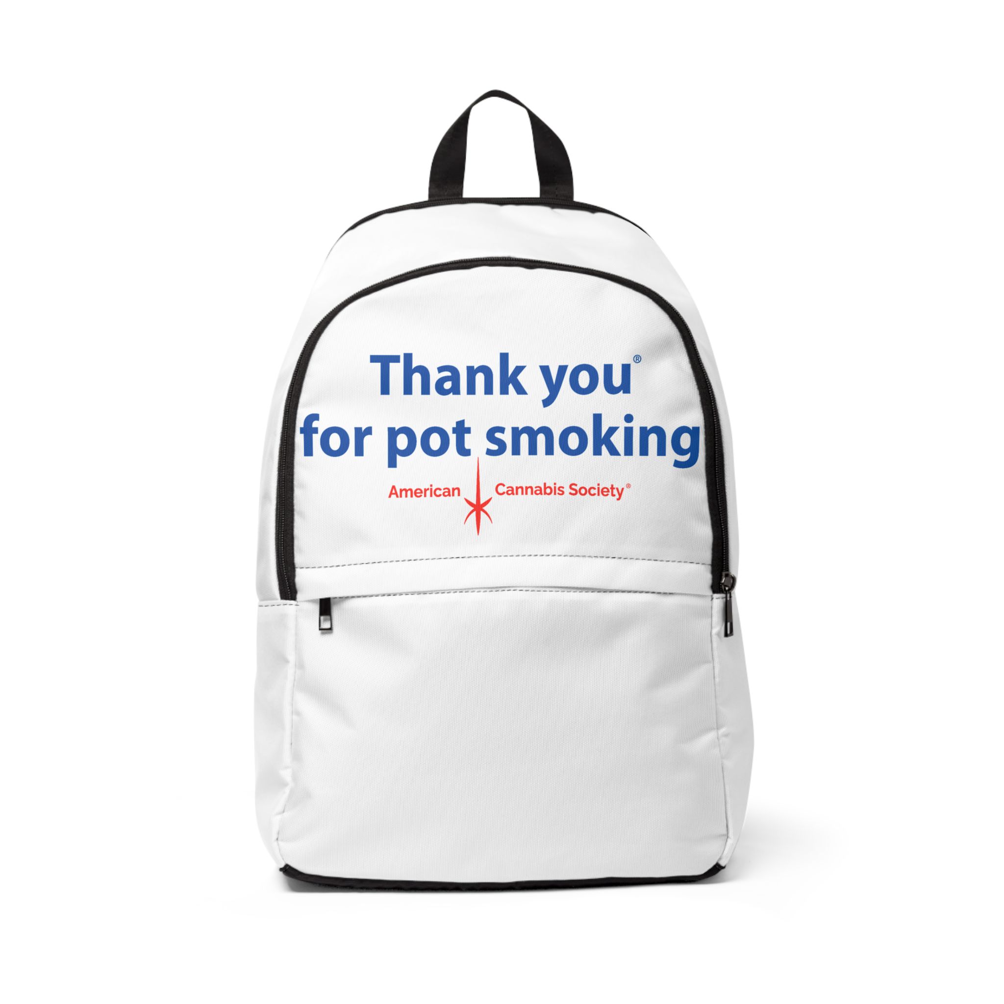 Thank You For Pot Smoking® Backpack — American Cannabis Society® Lightweight Nylon Backpack