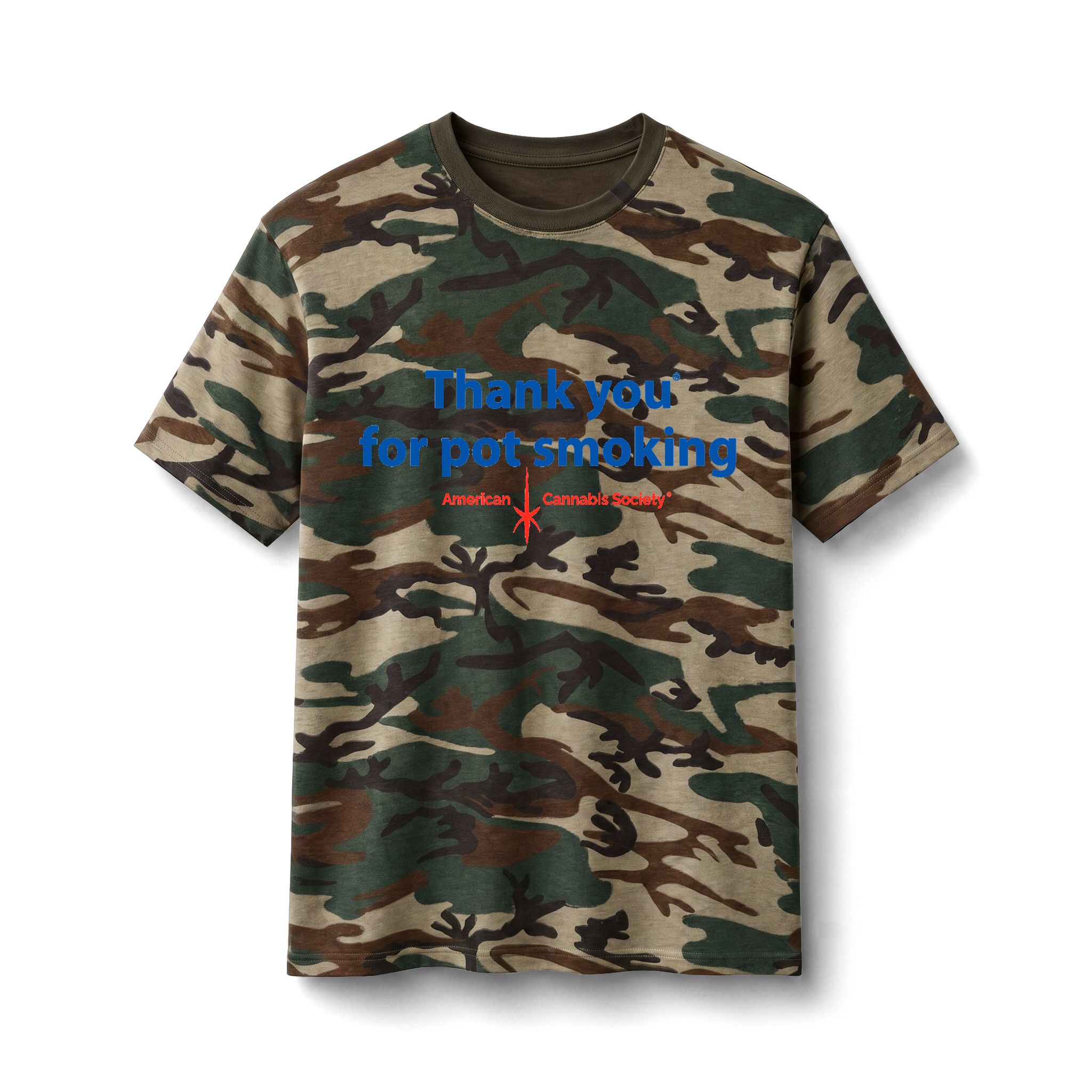 Thank You For Pot Smoking® Camo Tee – Military Camo