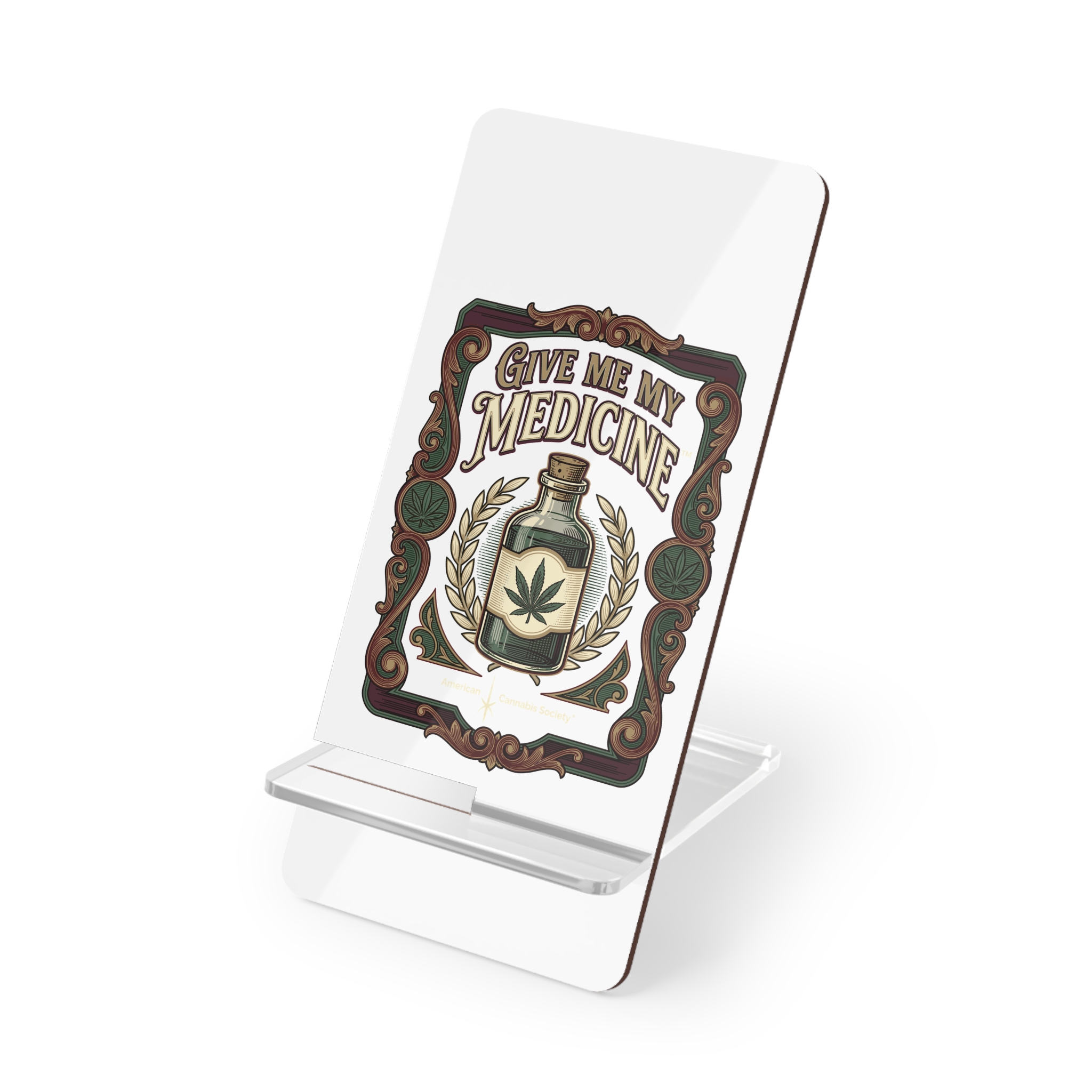 Give Me My Medicine™ Phone Display Stand – 2.8" x 5.9"