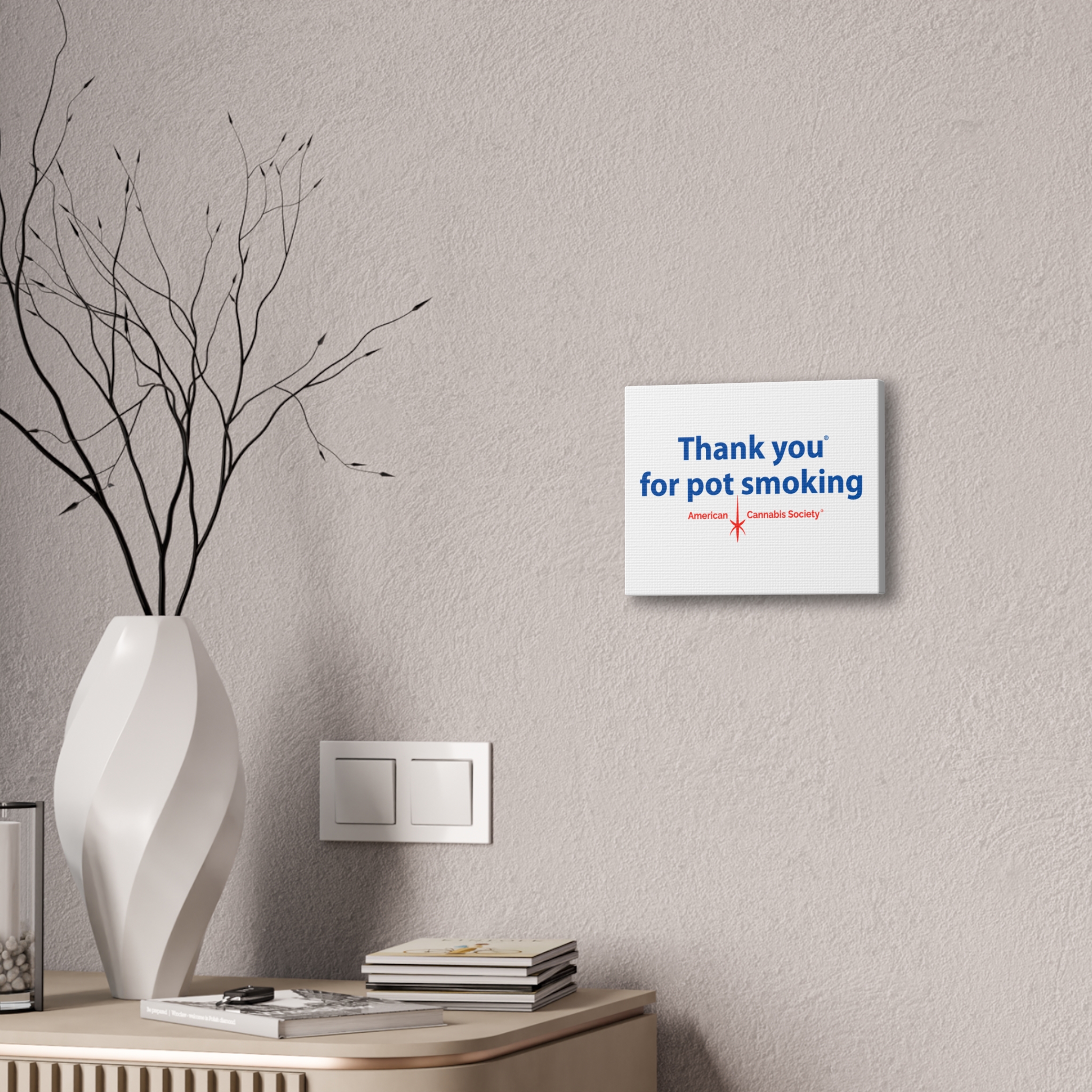 Thank You For Pot Smoking® Canvas Print 0.75″ – view 3