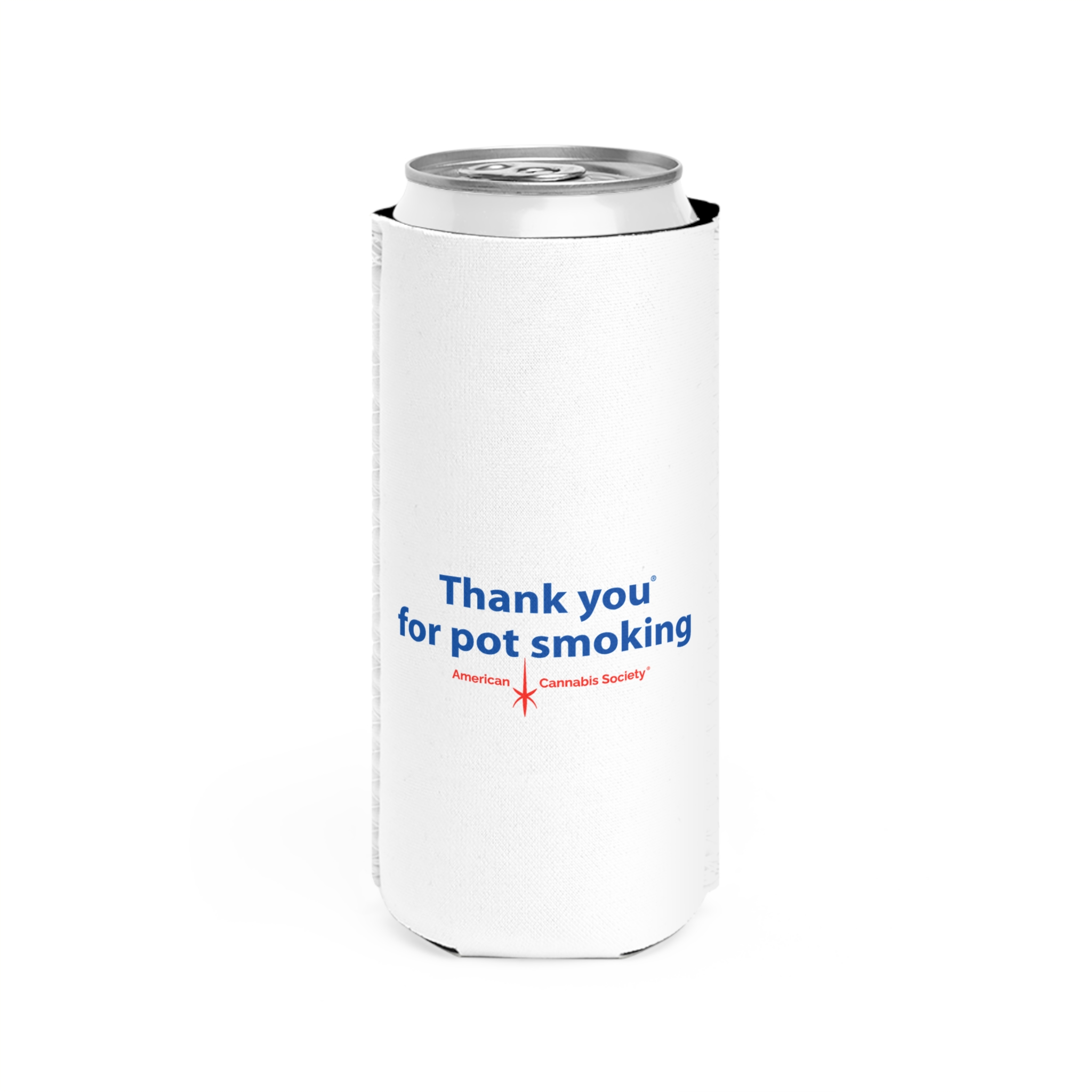 Thank You For Pot Smoking® Slim Can Cooler – view 2