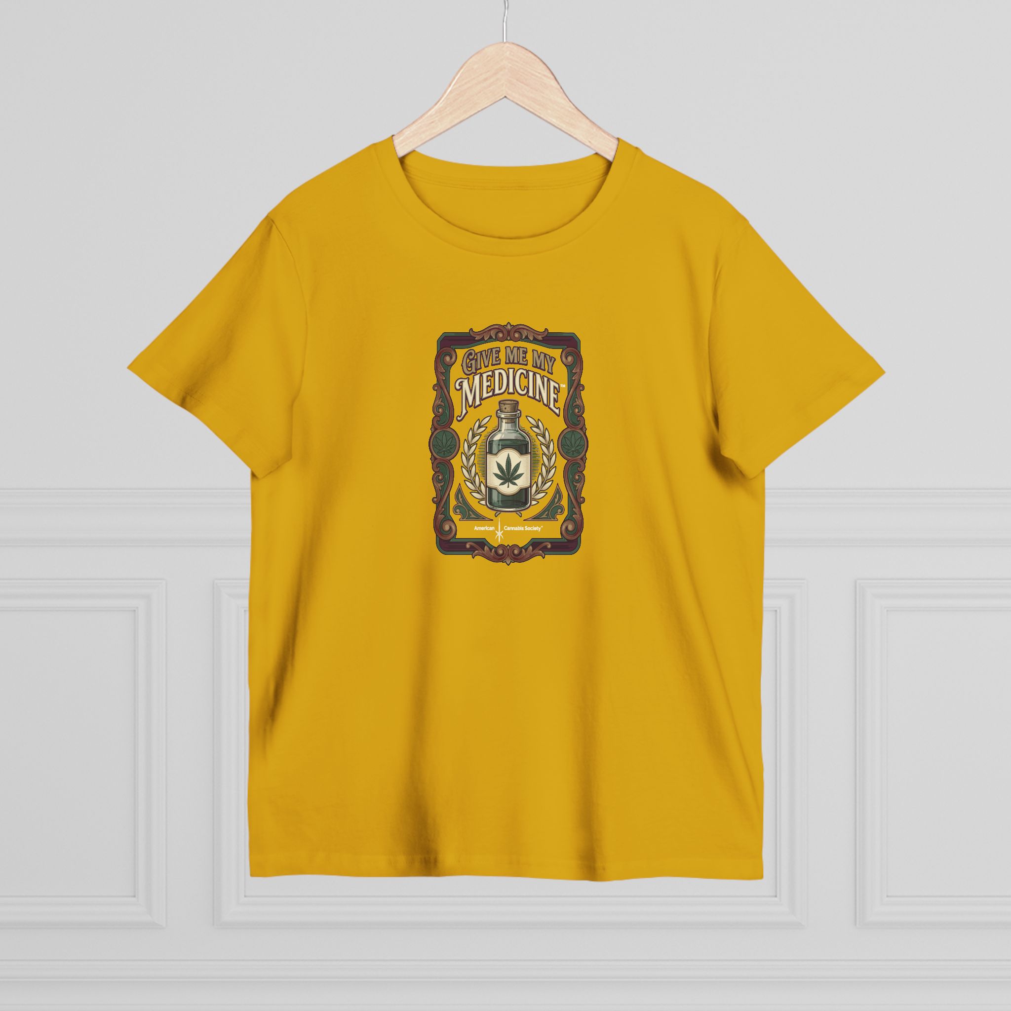 Give Me My Medicine™ Women's Maple Tee – Mustard, view 4