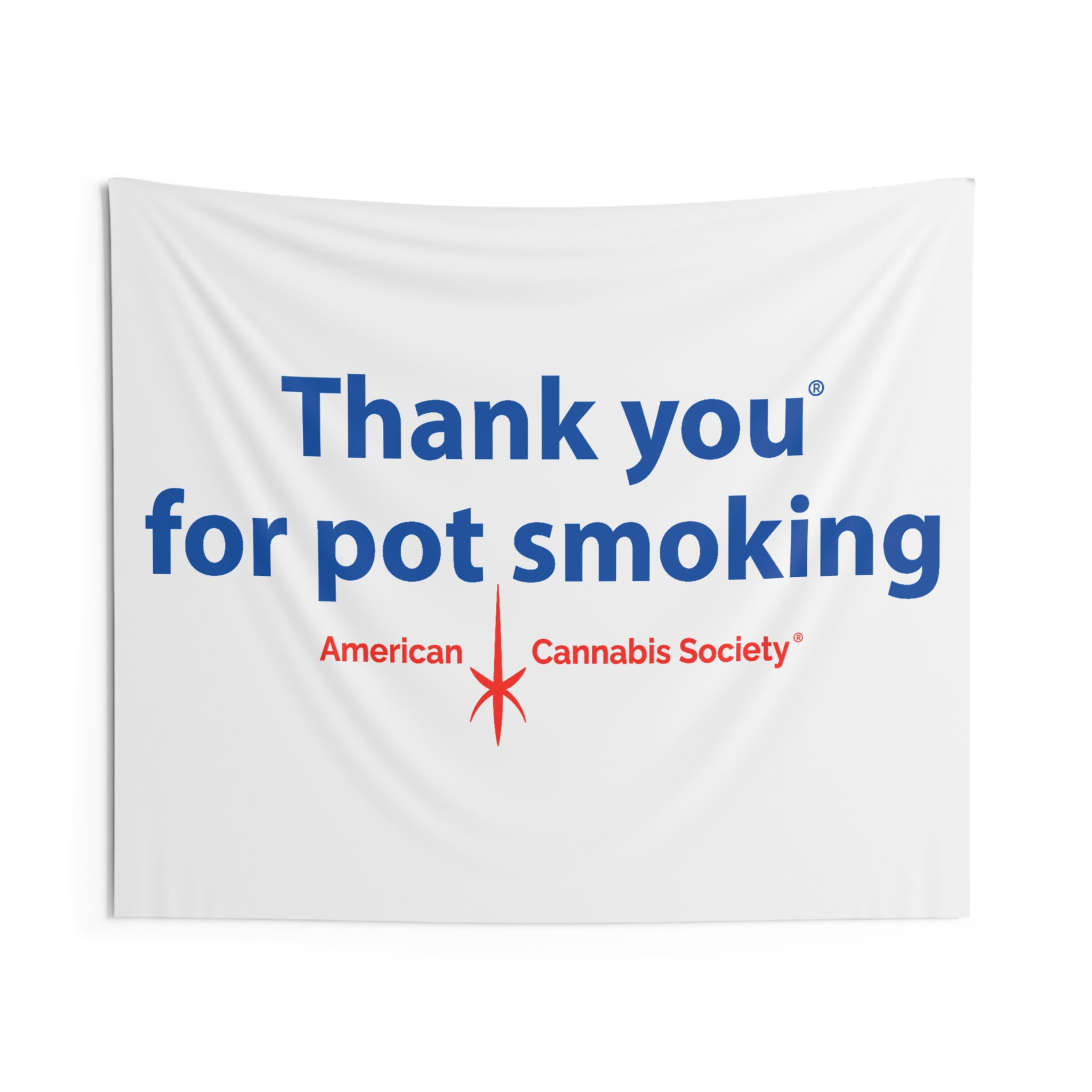 Thank You For Pot Smoking® Wall Tapestry — American Cannabis Society® Indoor Wall Hanging - Image 6