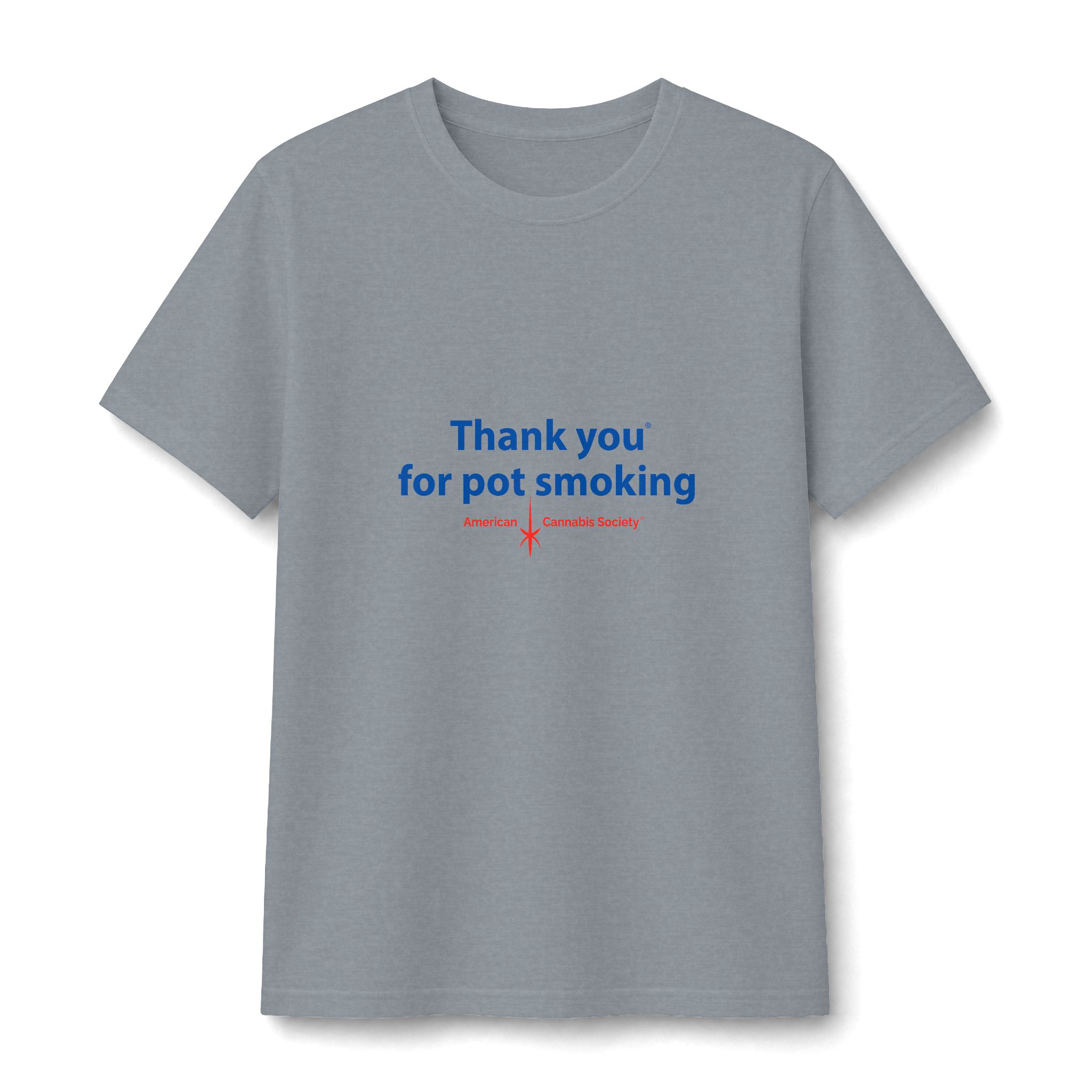 Thank You For Pot Smoking® Women's Midweight Tee – Ring Spun Sport Grey