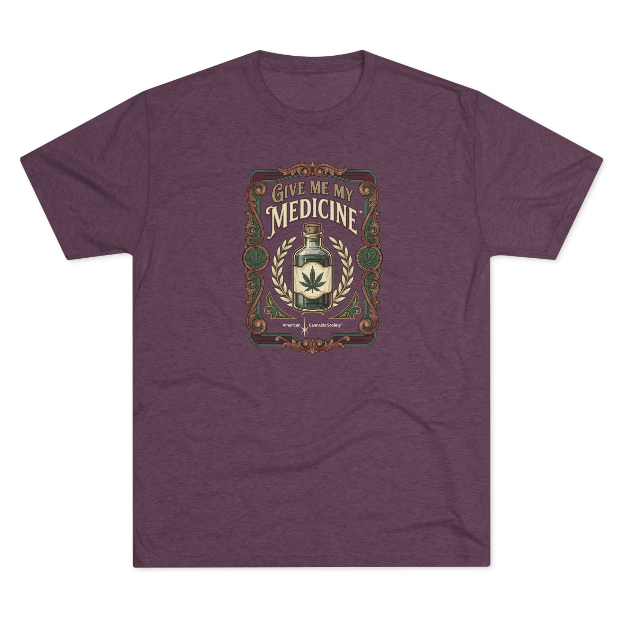 Give Me My Medicine™ Unisex Tri-Blend Crew Tee – Tri-Blend Vintage Purple