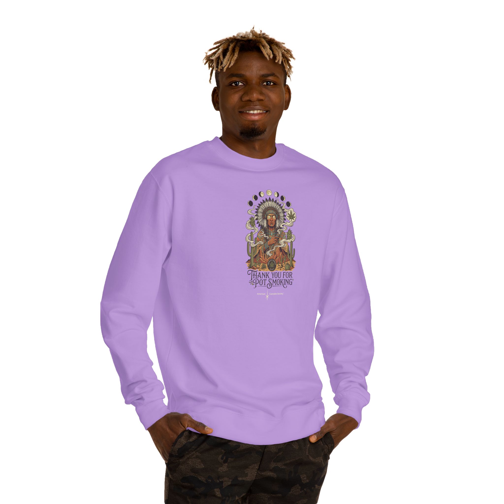 Desert Chief Crew Neck Sweatshirt – Lavender – view 3