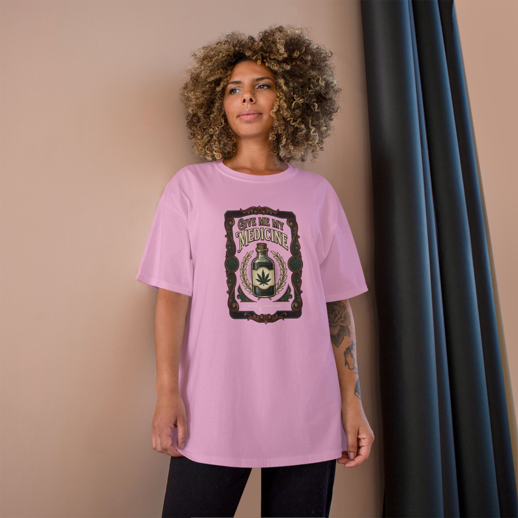 Give Me My Medicine™ Classic Cotton Tee – Pink Candy, view 4