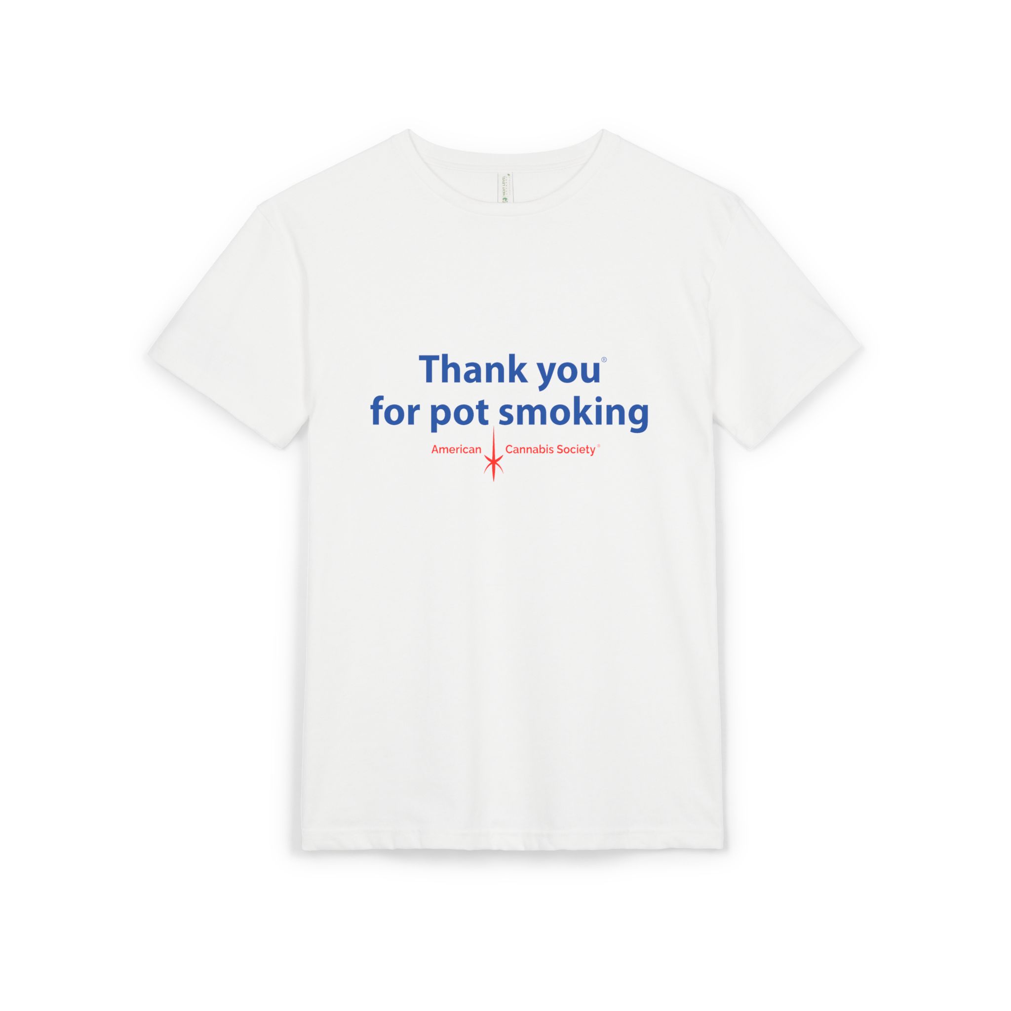 Thank You For Pot Smoking® Sueded Tee – White