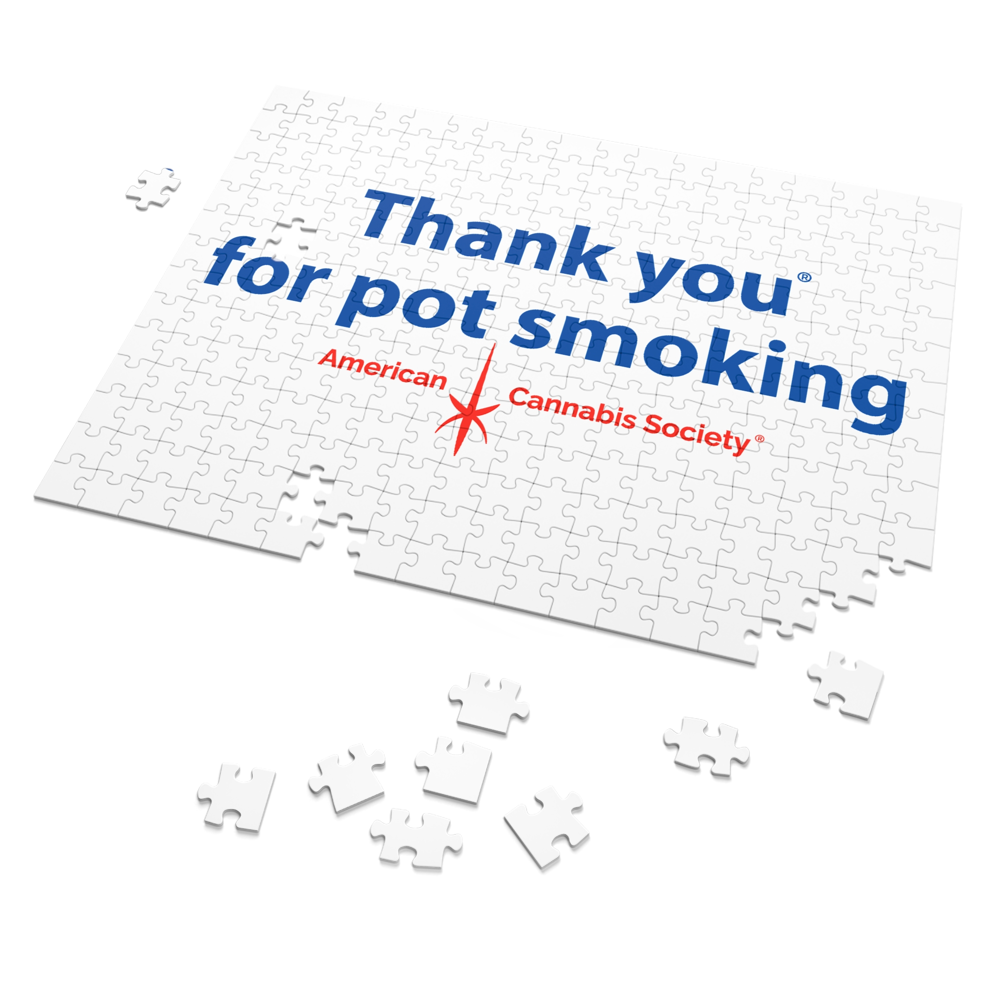 Thank You For Pot Smoking® Jigsaw Puzzle with Tin — American Cannabis Society® 30 to 2000 Pieces - Image 5