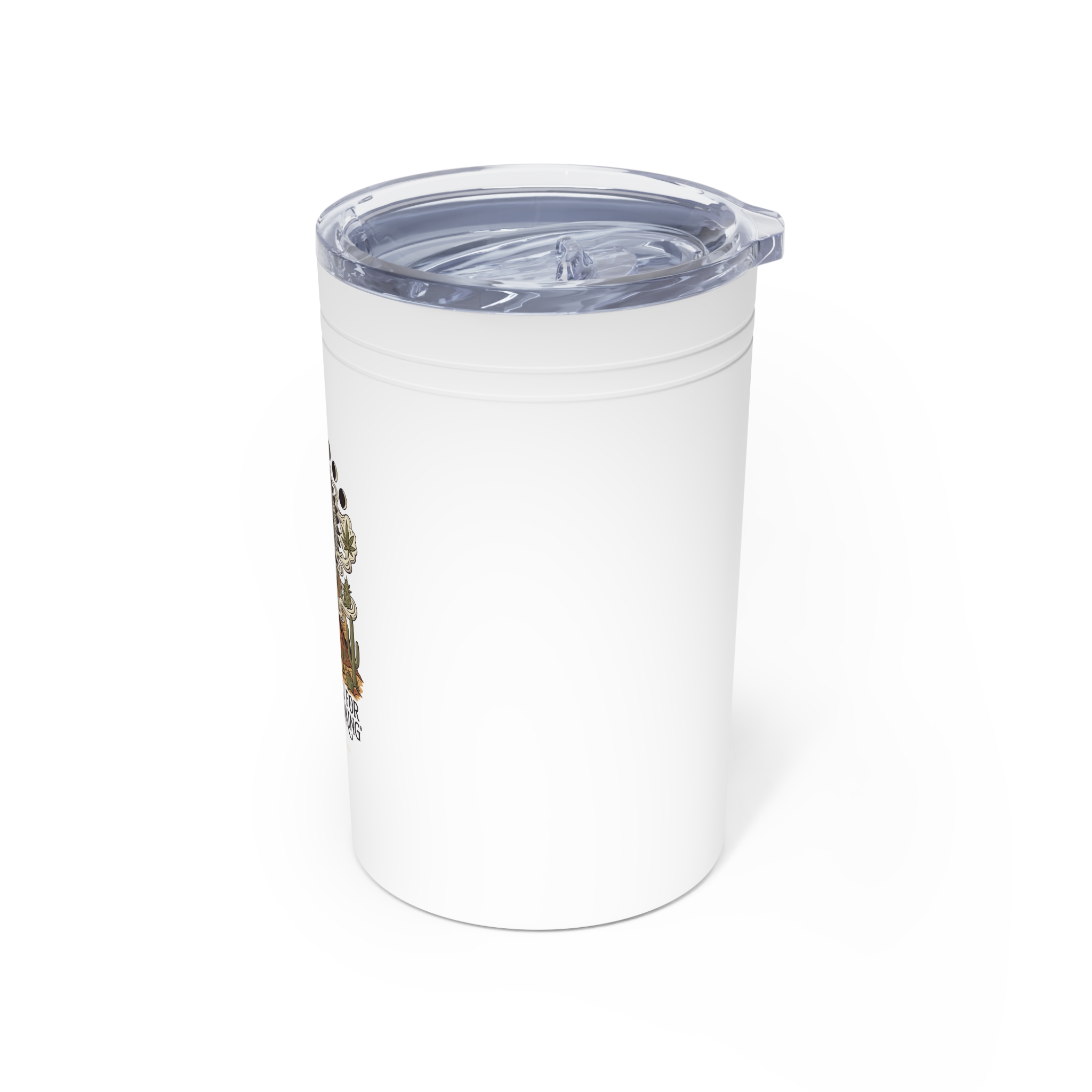 Thank You For Pot Smoking® Vacuum Insulated Tumbler (11oz) – White – view 4