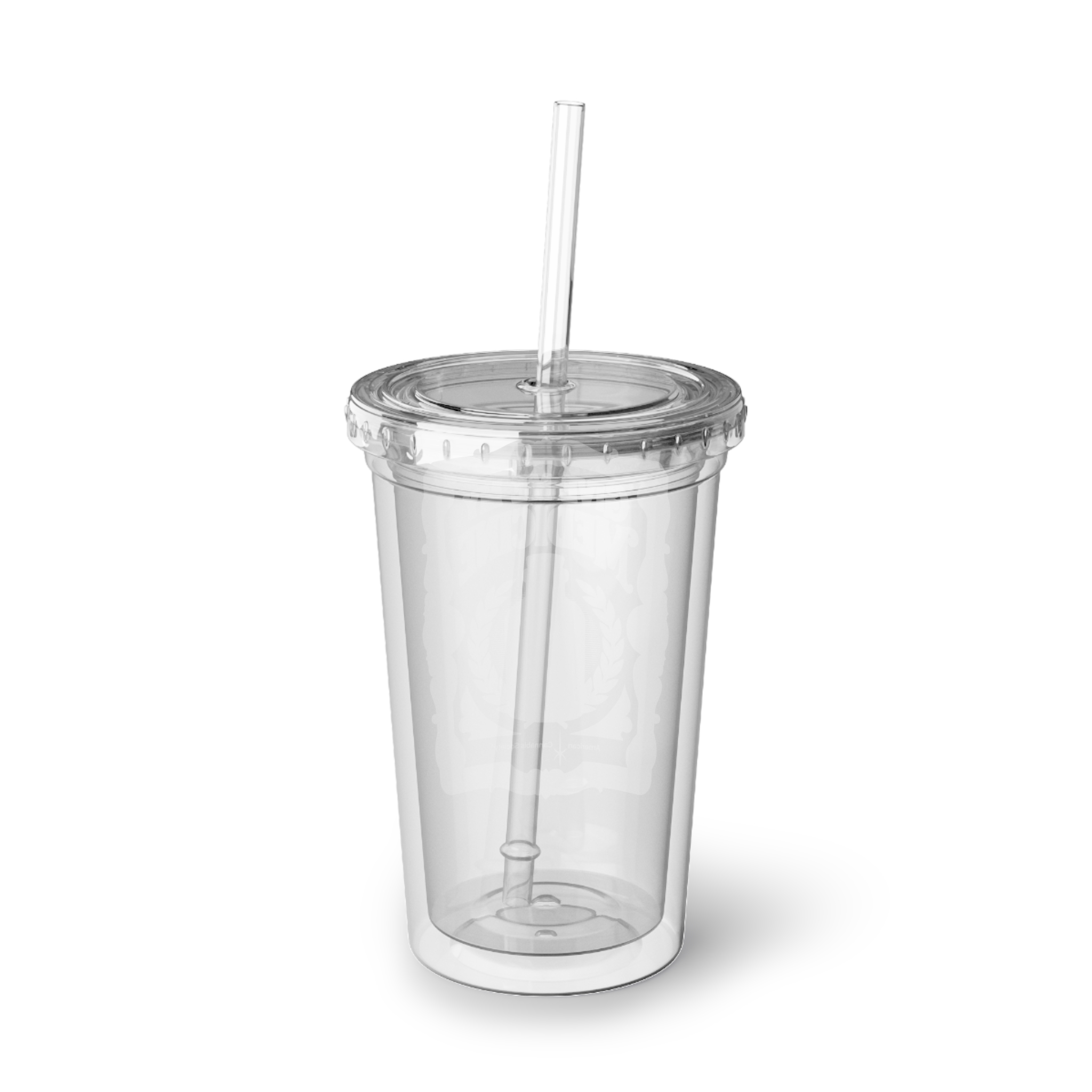 Give Me My Medicine™ 16oz Acrylic Cup with Straw – Transparent – view 4