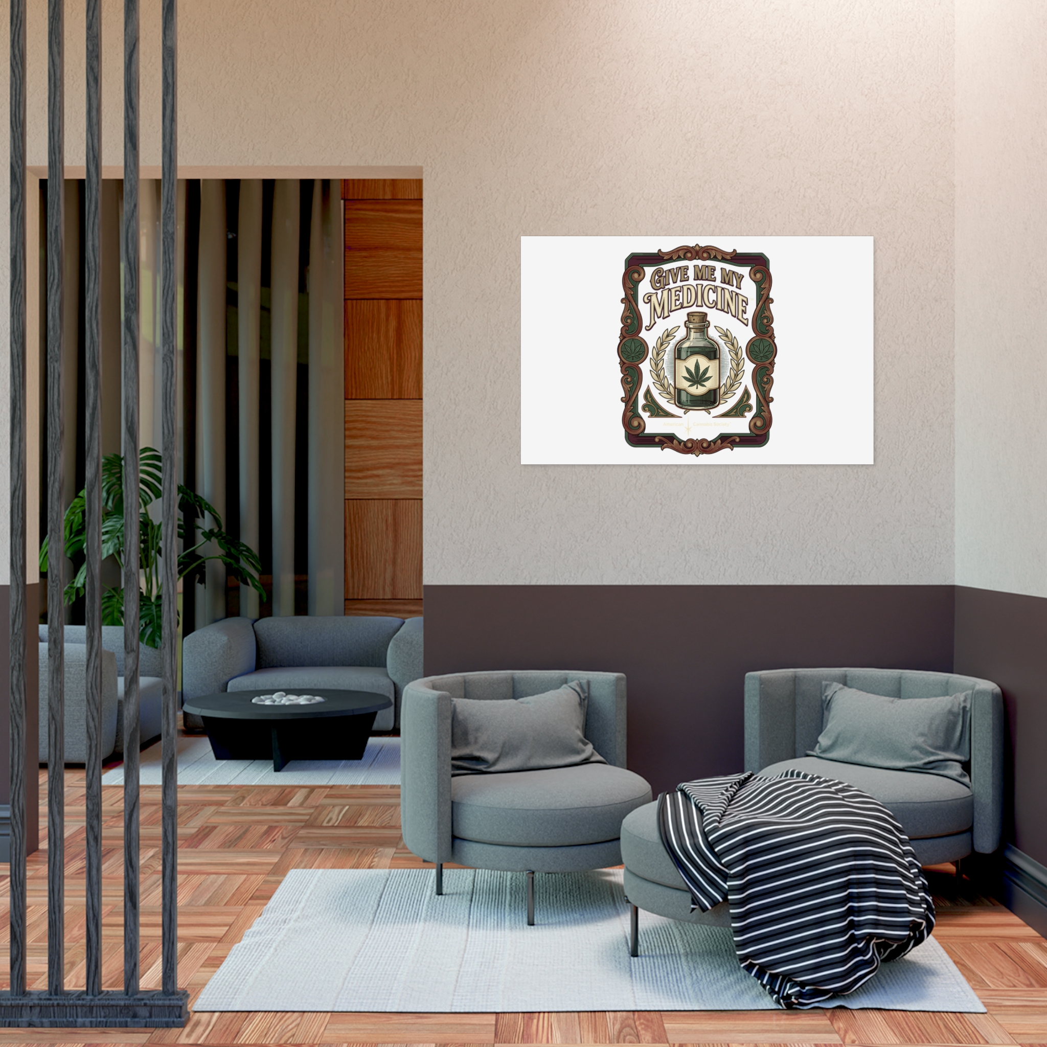 Give Me My Medicine™ Uncoated Poster – 34" x 22" (Horizontal) – view 3